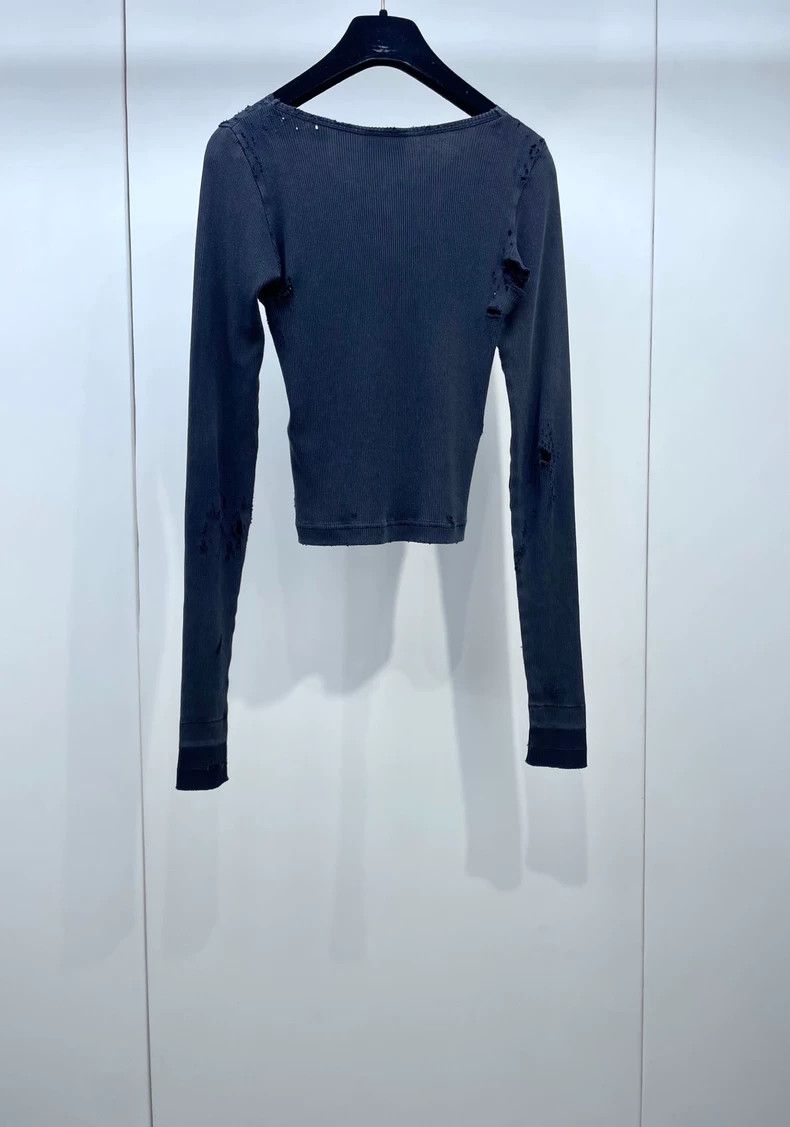 Balenciaga Balenciaga Smoky Old Ripped Slim Top Size XS / US 0-2 / IT 36-38 - 2 Thumbnail