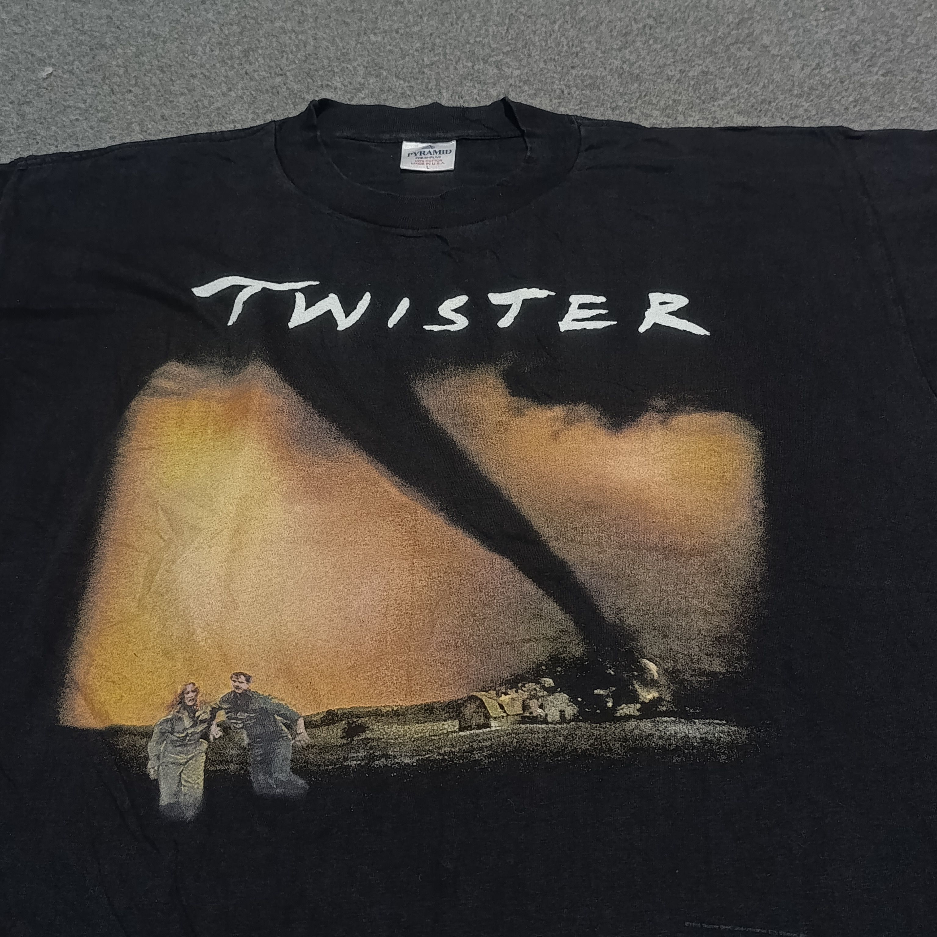 Vintage VTG Twister 1996 SINGLE STITCH Movie Promo USA Size US XL / EU 56 / 4 - 3 Thumbnail