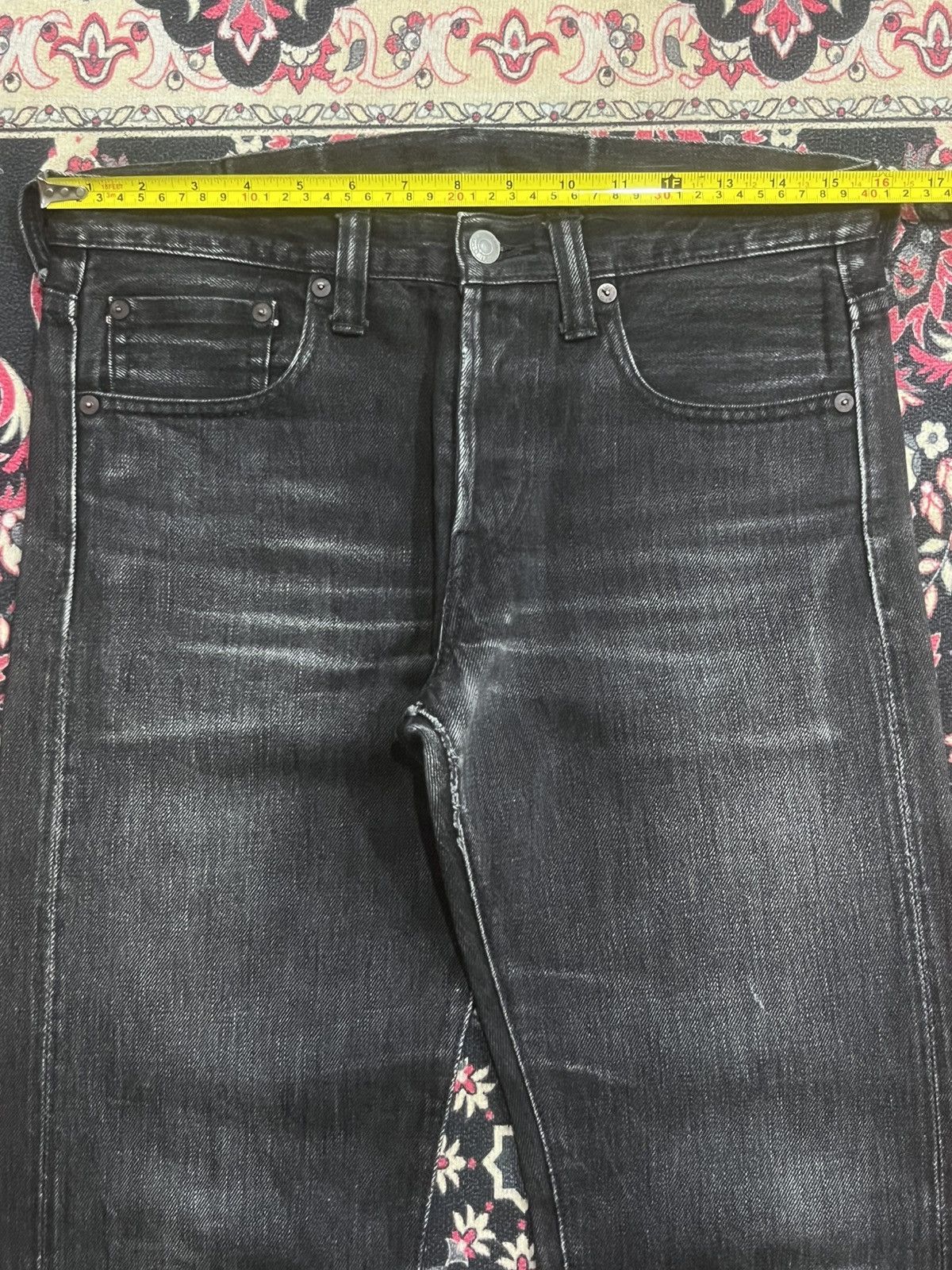 Full Count & Co. Vintage Japan Full Count & Co Black Faded Selvedge Jeans Size US 30 / EU 46 - 16 Thumbnail