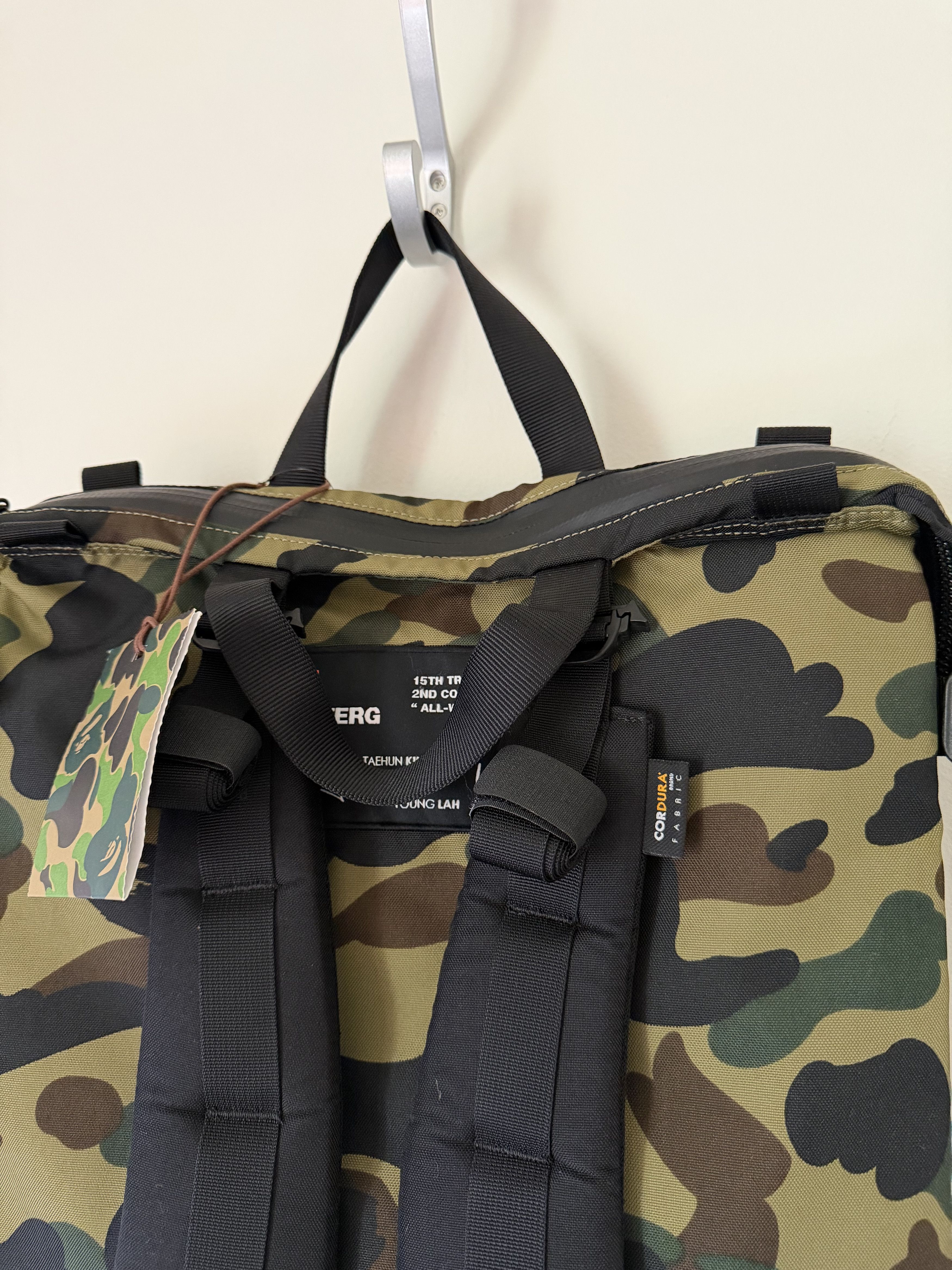 Bape Bape Helinox Terg All Way Square Backpack in Green Camo Size ONE SIZE - 5 Thumbnail