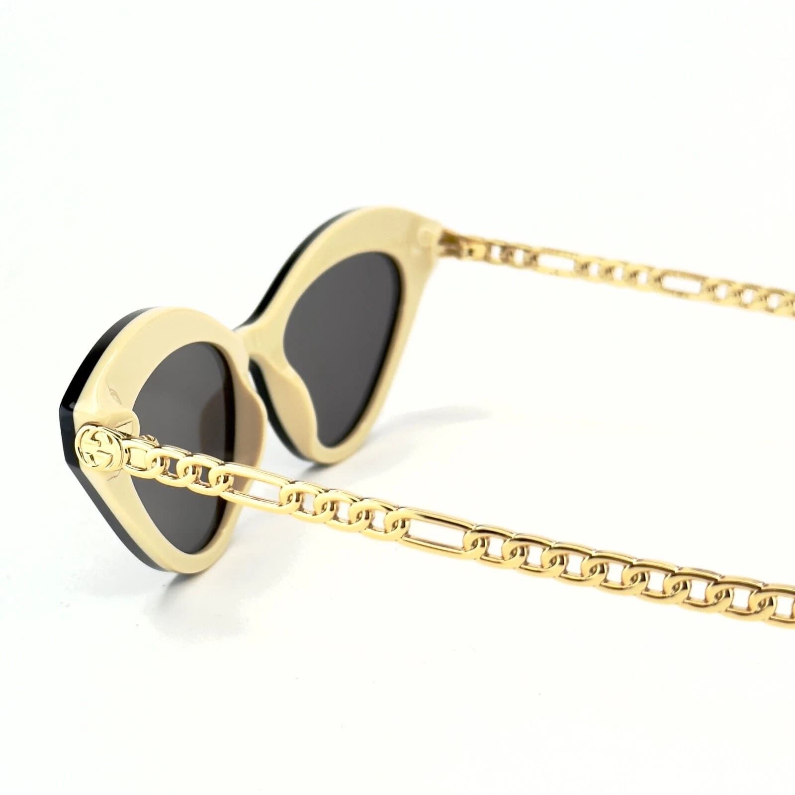 Gucci GUCCI GG0978S CHAIN 0978 Gold Black Crystal Heart 004 Size ONE SIZE - 5 Thumbnail