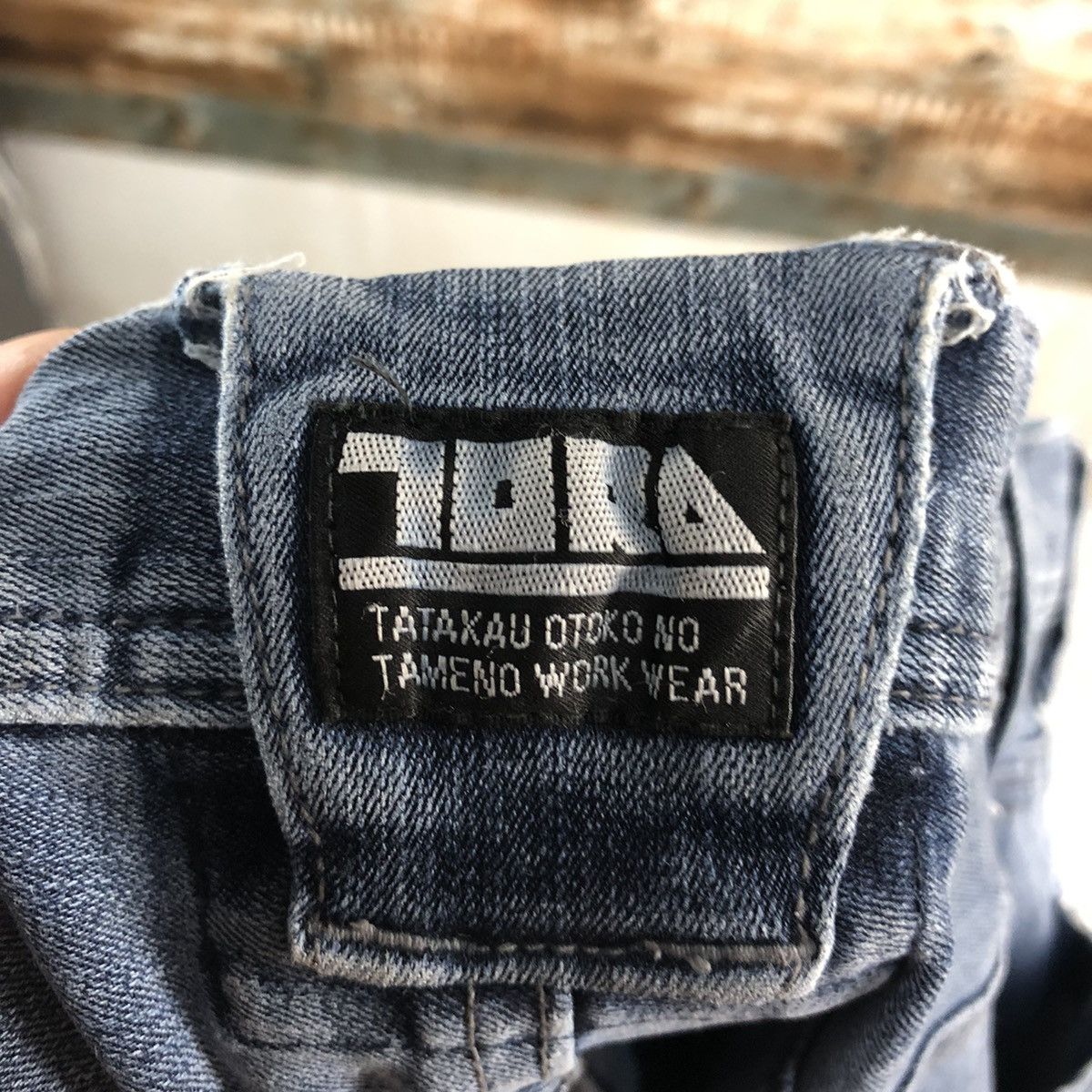 Japanese Brand Tora japan vintage ripped Blue Denim Pants #A2159 Size US 32 / EU 48 - 23 Thumbnail