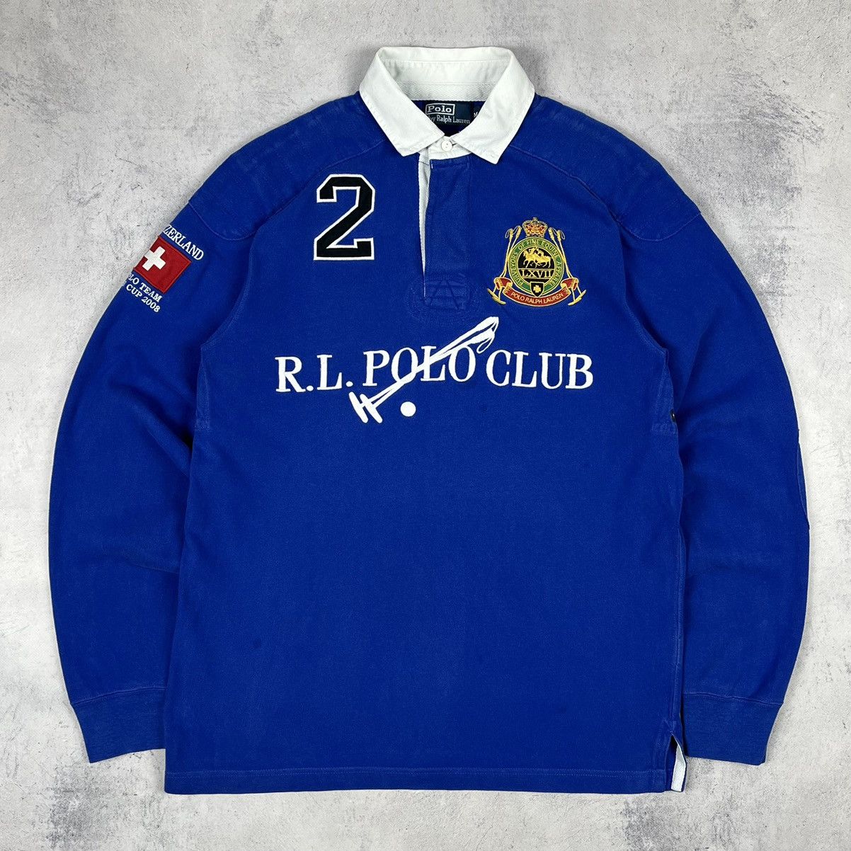 Polo Ralph Lauren Vintage Ralph Lauren Polo Club big logo rugby shirt 90’s Size US M / EU 48-50 / 2 - 2 Thumbnail