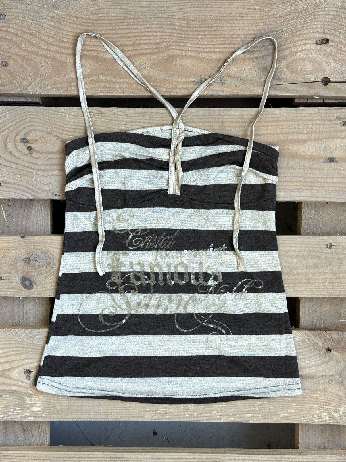 Japanese Brand Vintage Stripped Printed Top Size M / US 6-8 / IT 42-44 - 1 Thumbnail