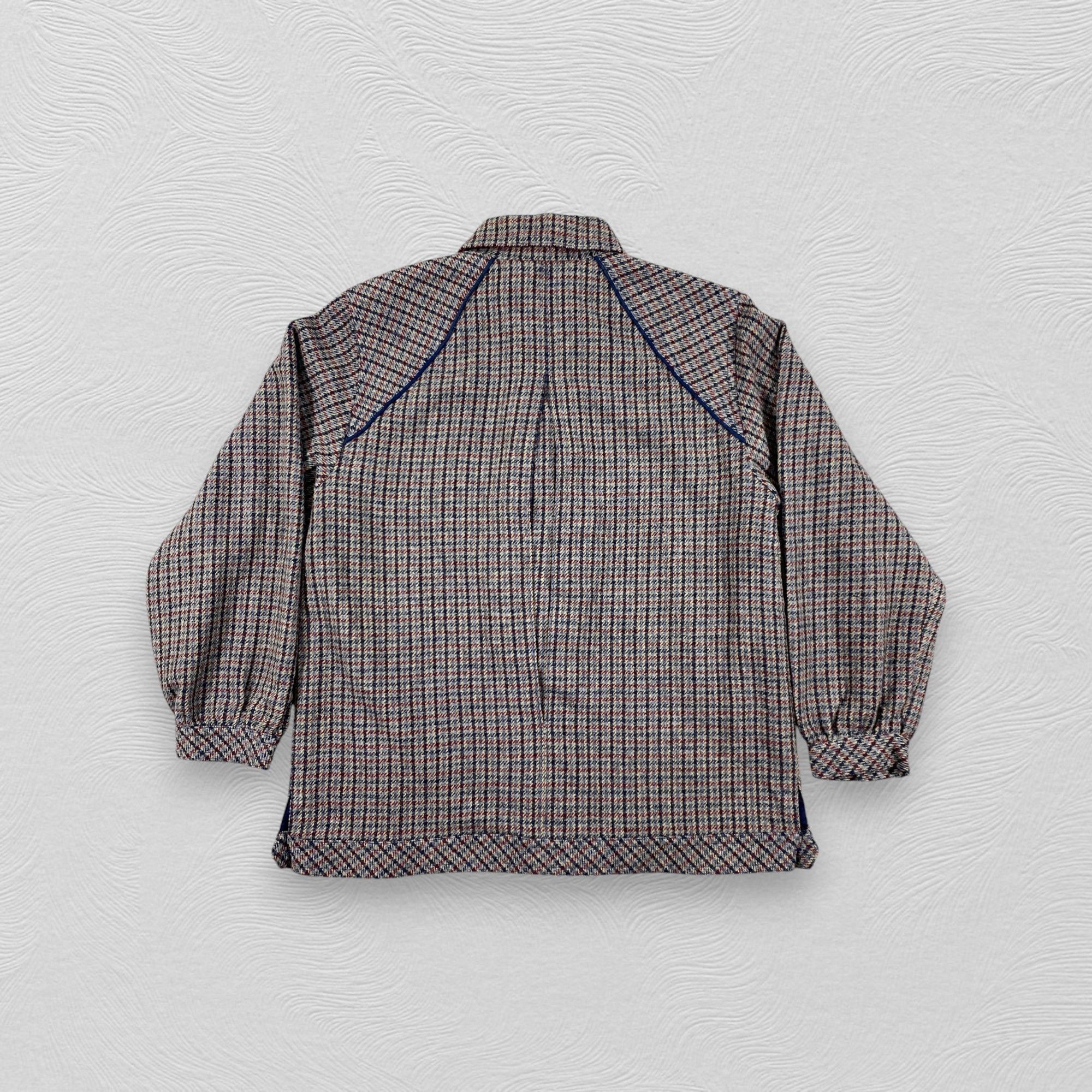 Japanese Brand Vintage Japanese Brand Plaid Wool Jacket -J194 Size US S / EU 44-46 / 1 - 2 Thumbnail