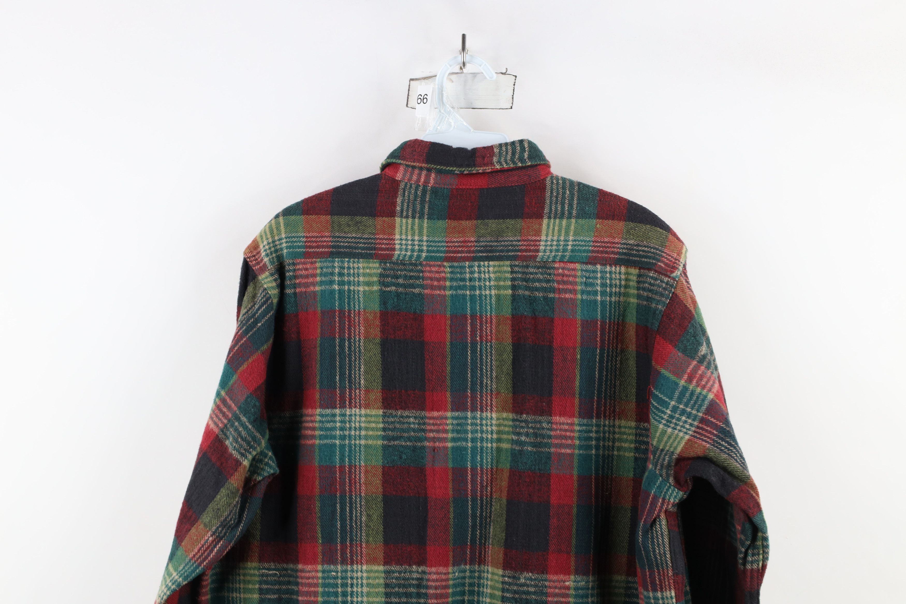 Vintage Deadstock Vintage 90s Streetwear Plaid Flannel Button Shirt Size US M / EU 48-50 / 2 - 13 Thumbnail