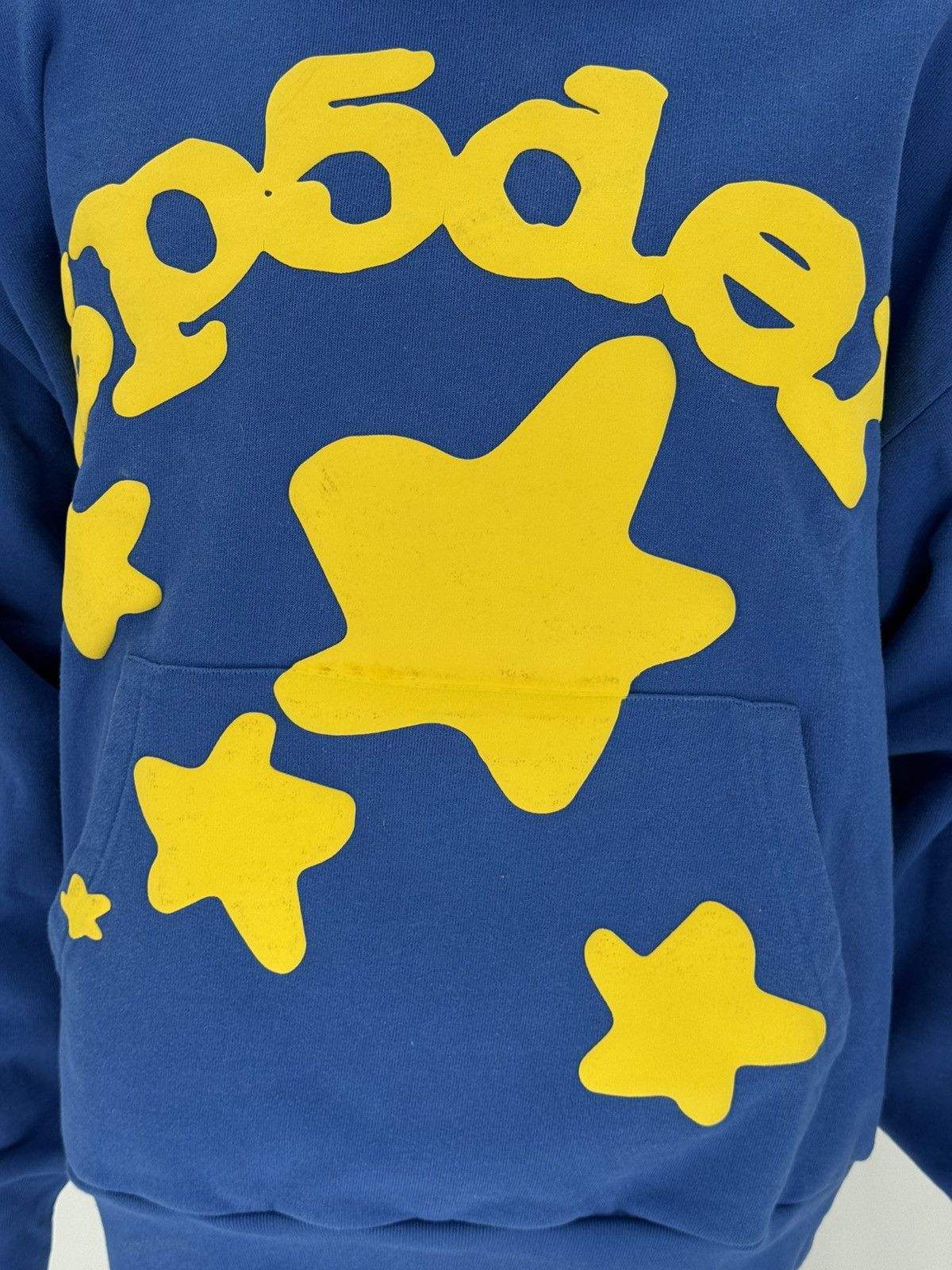 Sp5der SP5DER Beluga Hoodie TC Blue Pullover Mens Size L Size US L / EU 52-54 / 3 - 2 Thumbnail