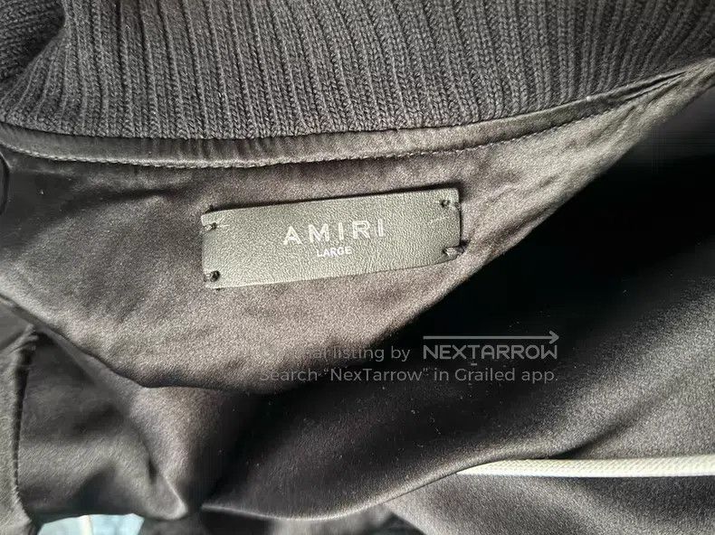 Amiri Amiri Silk Flight Jacket Sleeves and Collar with Scattered Size US L / EU 52-54 / 3 - 4 Thumbnail
