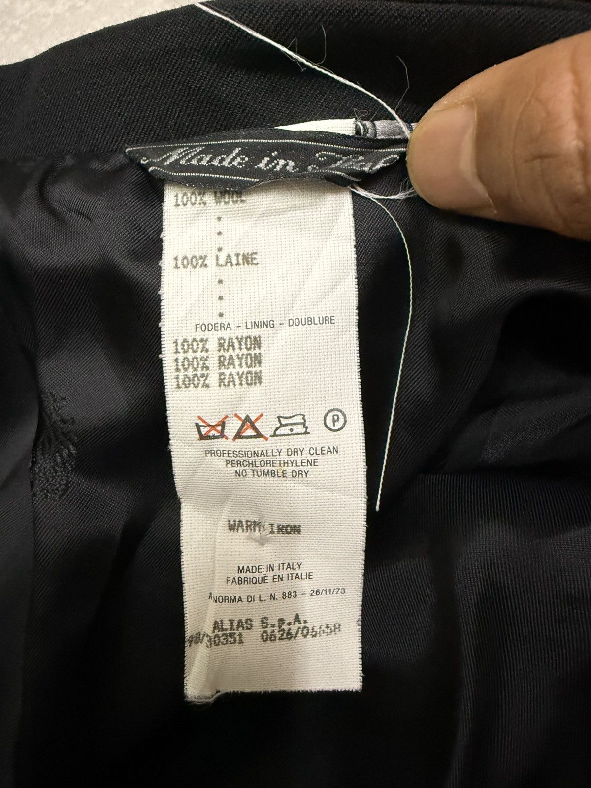 Versace Vintage 90s Gianni Versace Couture Minimalist Blazer Size XS / US 0-2 / IT 36-38 - 12 Thumbnail