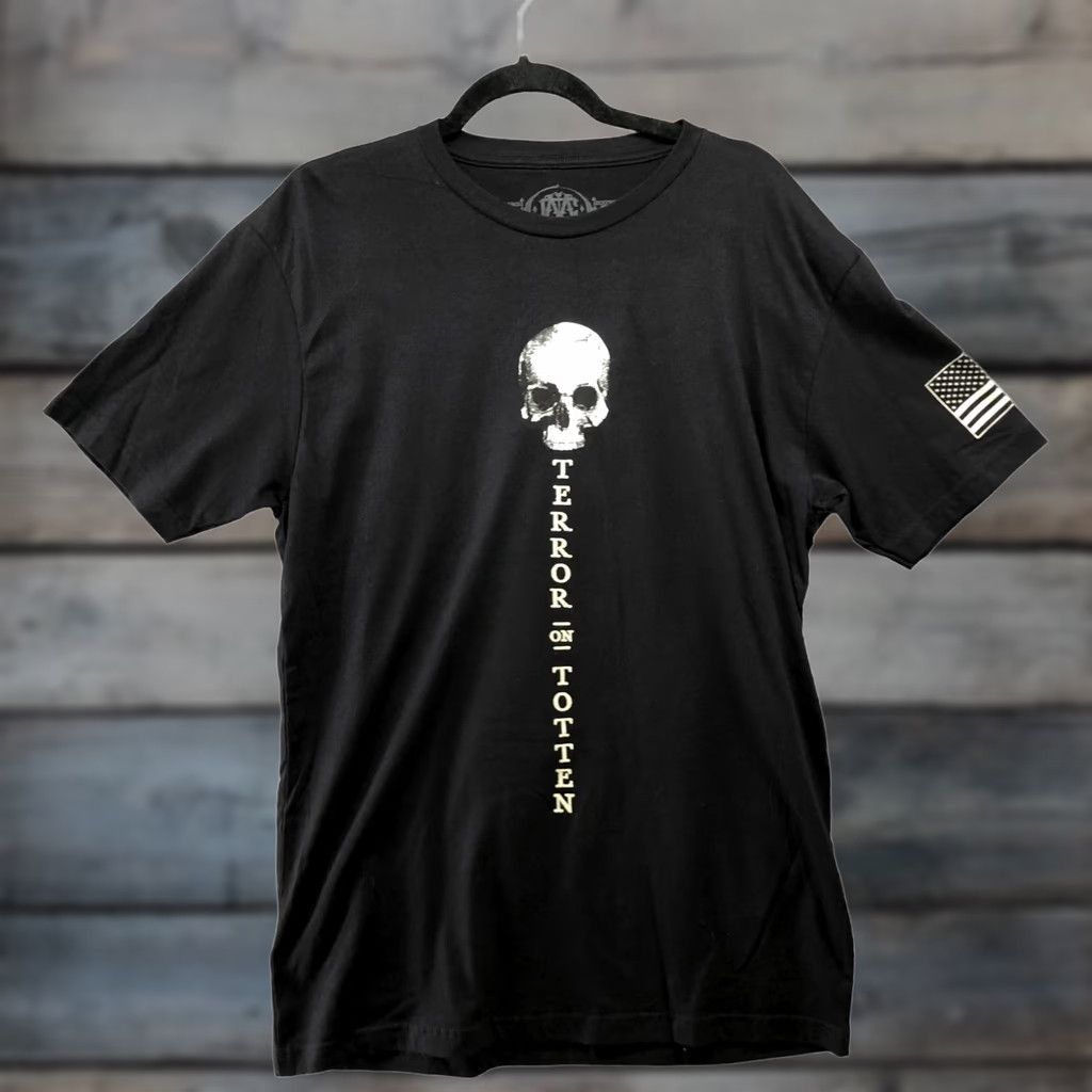 Vintage Terror On Totten Halloween T Shirt Mens L Graphic Haunted House Scary Black Size US L / EU 52-54 / 3 - 1 Thumbnail