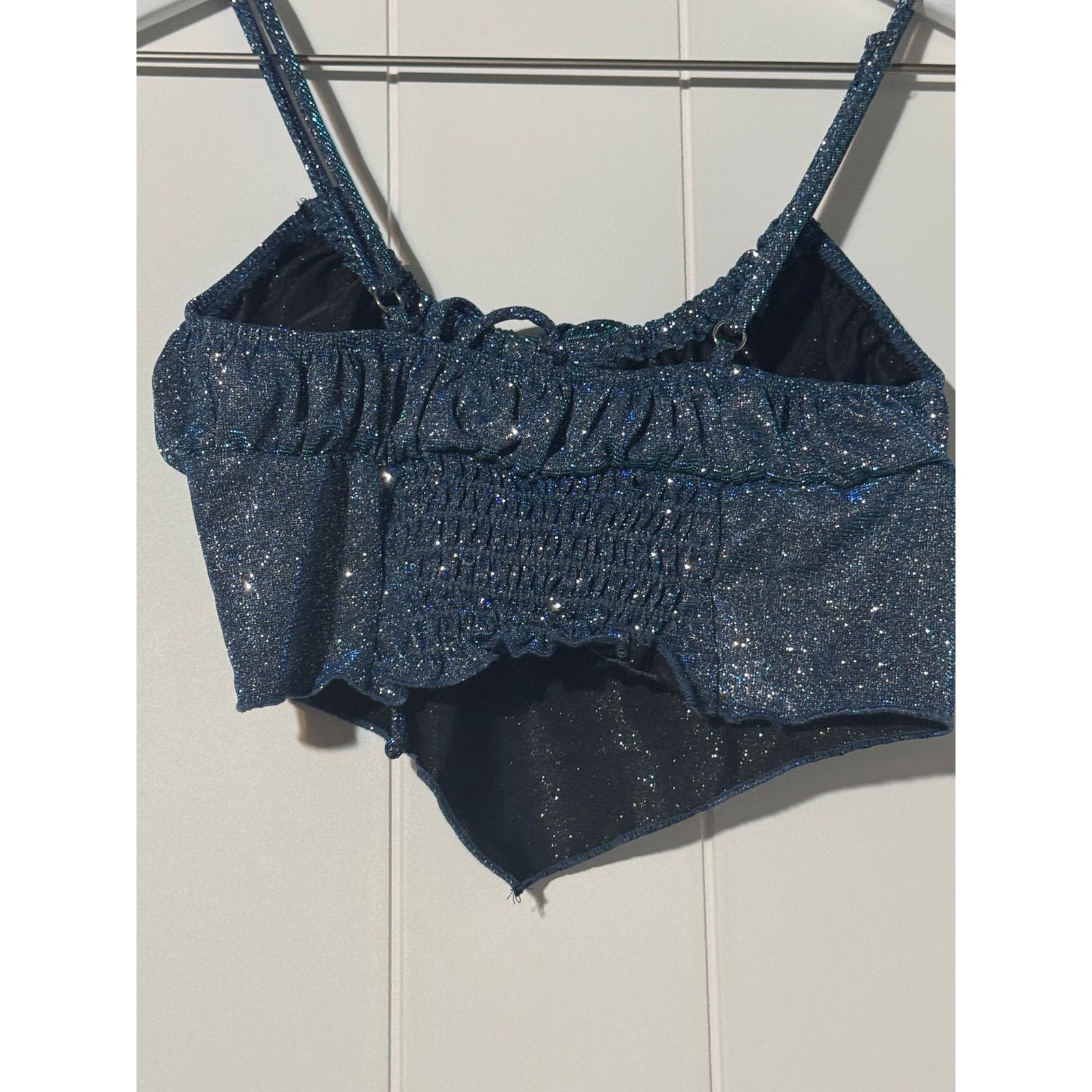 Urban Outfitters Urban Outfitters Sparkle Crop Top Spaghetti Strap Small Size S / US 4 / IT 40 - 3 Thumbnail