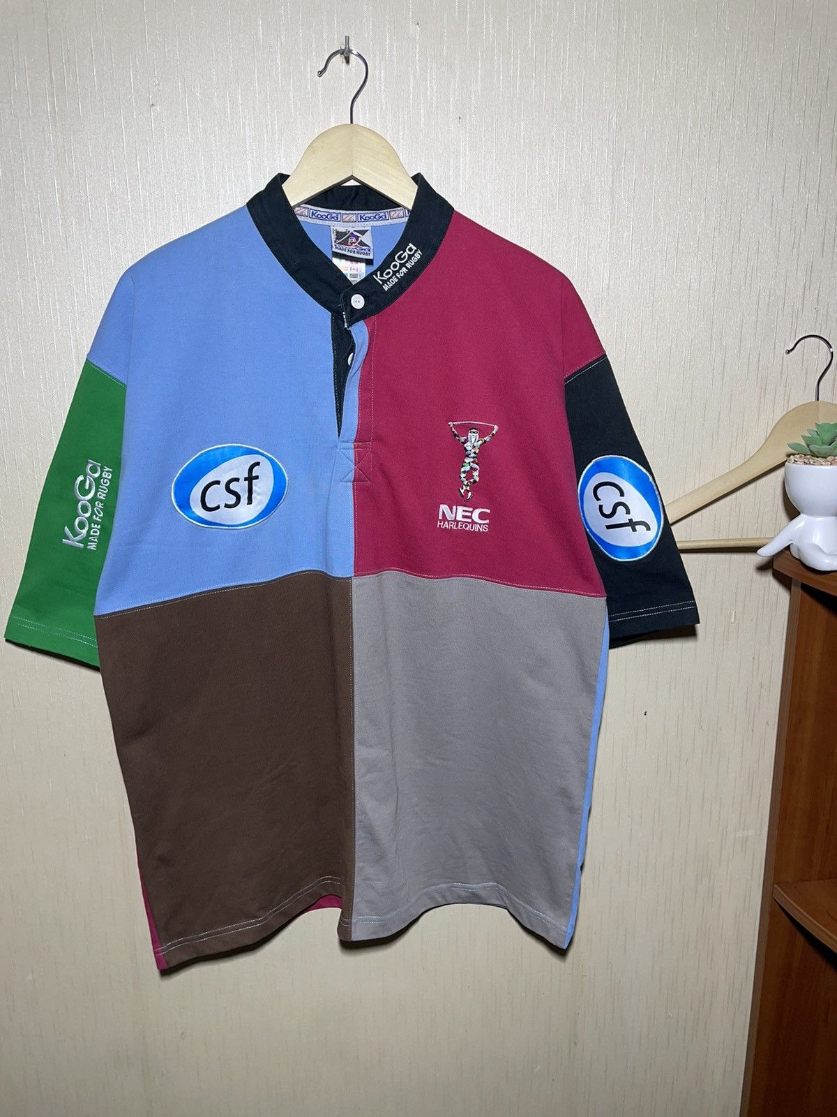 Maillot De Rugby Vintage Kooga Arlequins (Harlequins) 2001-2003 - Taille L - Occasion