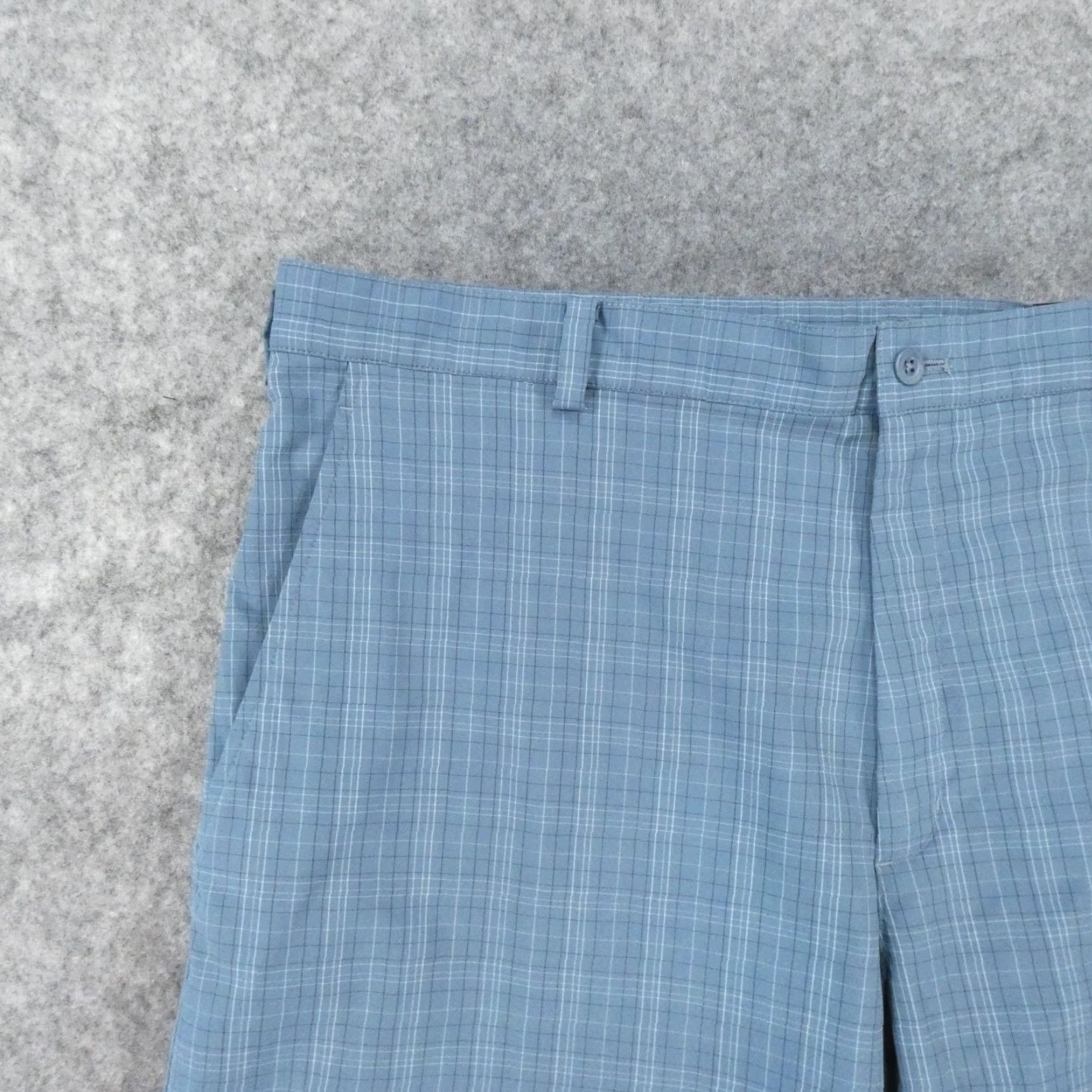 Nike Nike Golf Shorts Mens 40 Chino Flat Front Blue Plaid Dry Lightweight Size US 40 / EU 56 - 2 Thumbnail