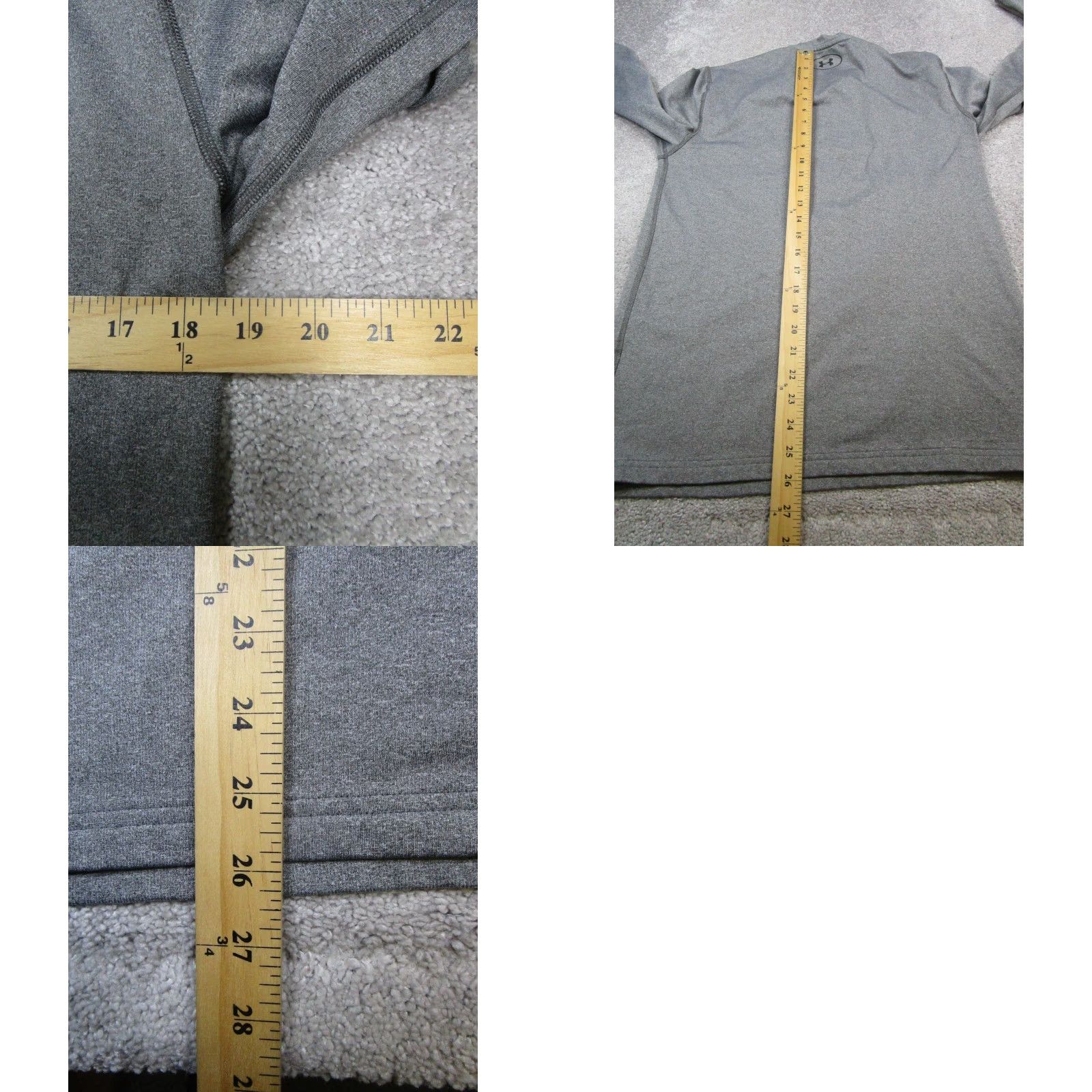 Under Armour Under Armour Shirt Mens Medium Gray ColdGear Running Pullover Size US M / EU 48-50 / 2 - 8 Thumbnail