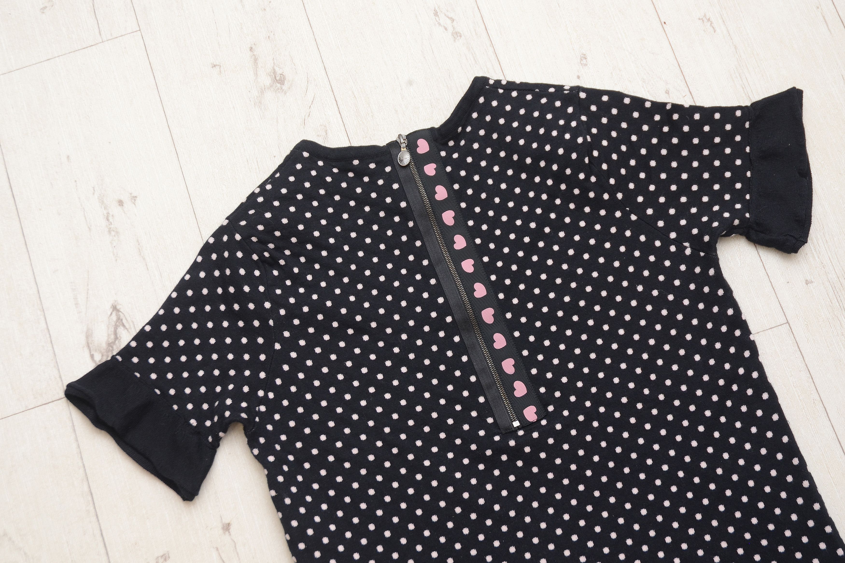 Christian Dior Monsieur Christian Dior Women's Polka Dot T-Shirt XS-S Authentic Size XS / US 0-2 / IT 36-38 - 8 Thumbnail
