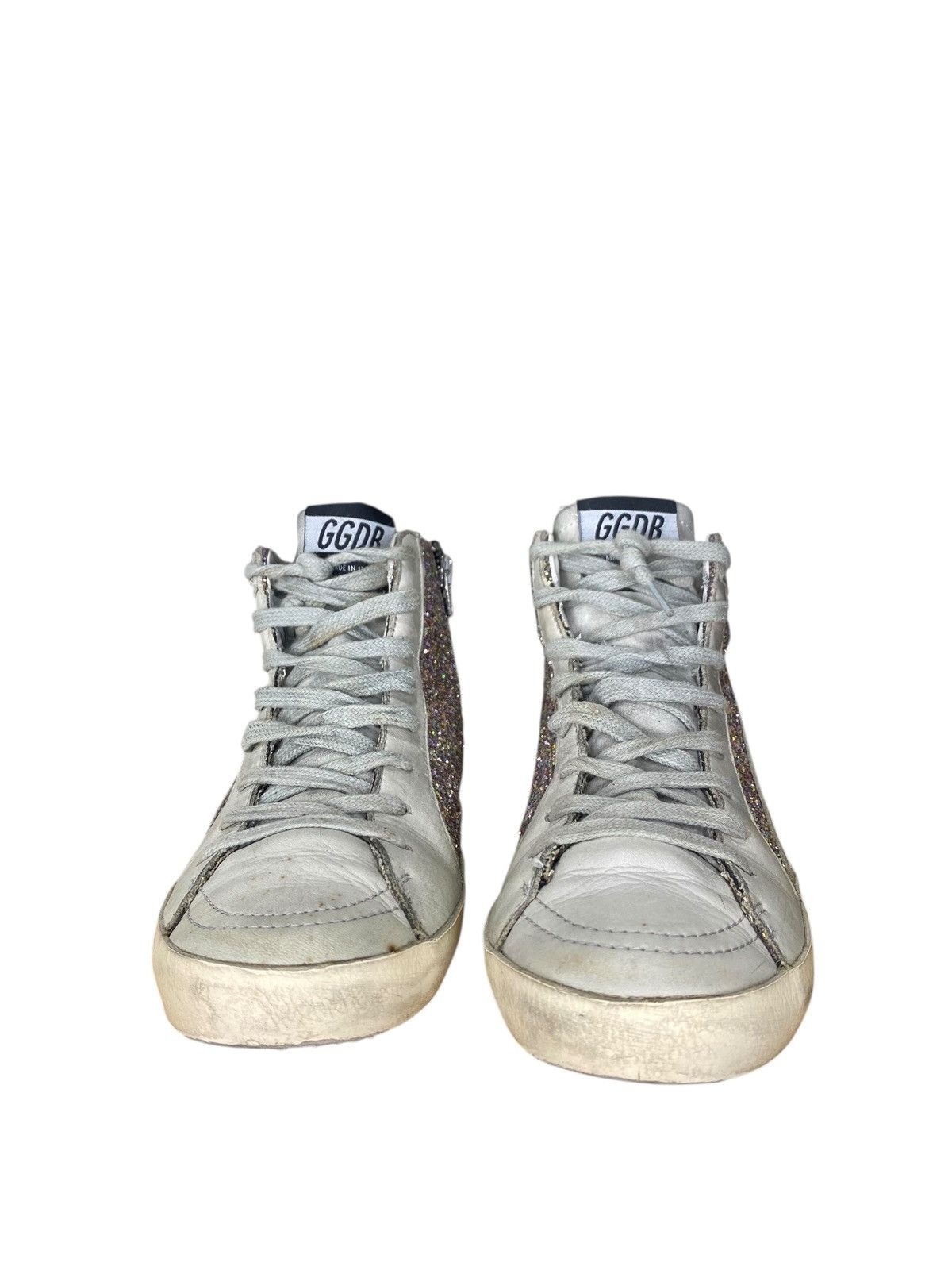 Golden Goose High-top sneakers in leather and sequins Size US 5 / IT 35 - 5 Thumbnail