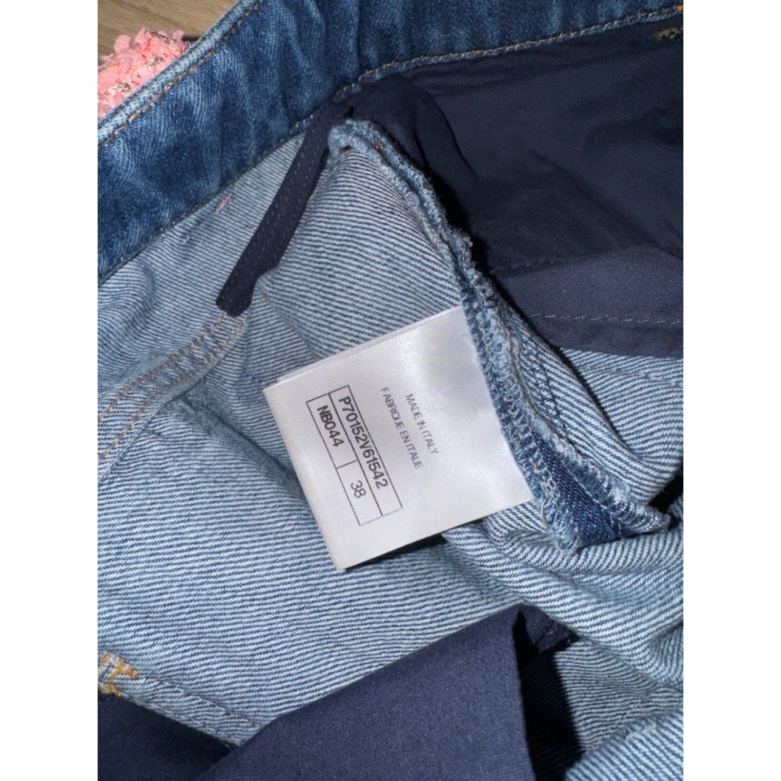 Chanel Chanel Gold Iridescent Tweed CC Logo Button Regular Jeans 38 Size 26" / US 2 / IT 38 - 19 Thumbnail