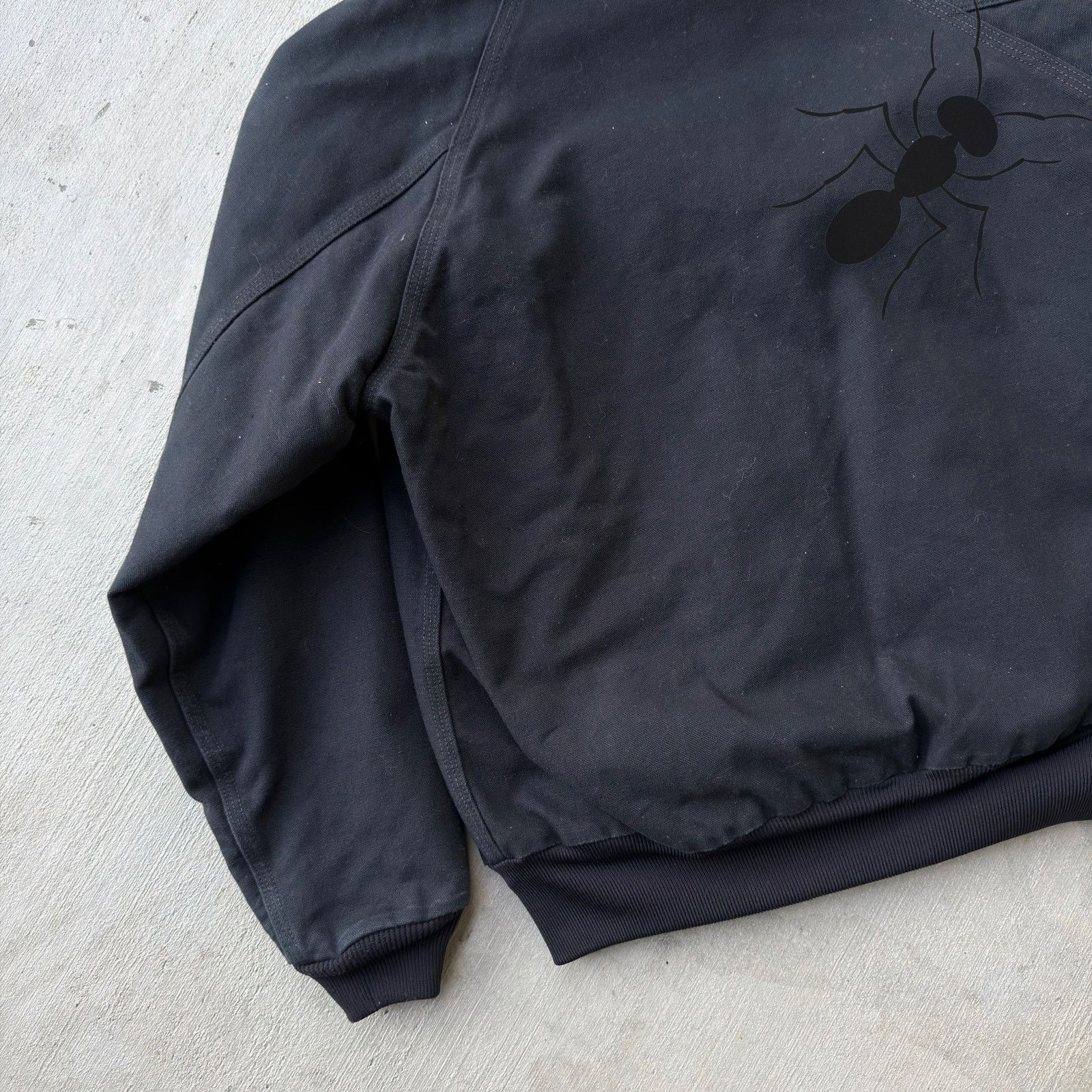 Carhartt × Vintage Carhartt J268 BLK black hooded work wear jacket Size US L / EU 52-54 / 3 - 8 Thumbnail