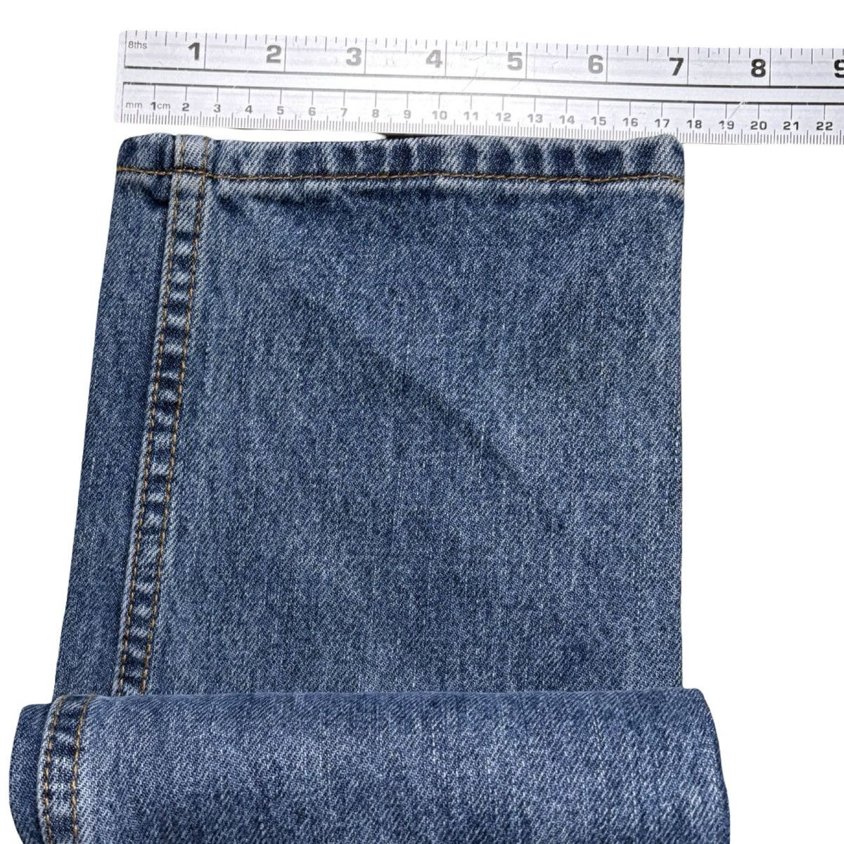 Levi's Y2K Levi's 550 Relaxed Tapered Dark Wash Jeans NOS 8 28" Size 30" / US 8 / IT 44 - 7 Thumbnail
