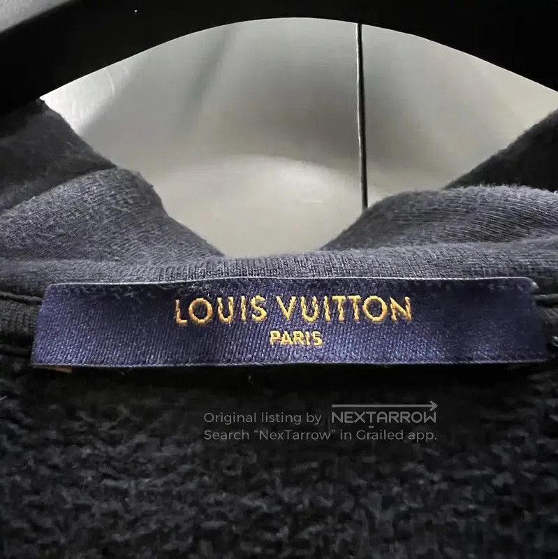 Louis Vuitton Louis Vuitton Black Cotton Pullover Hoodie . Size US L / EU 52-54 / 3 - 3 Thumbnail