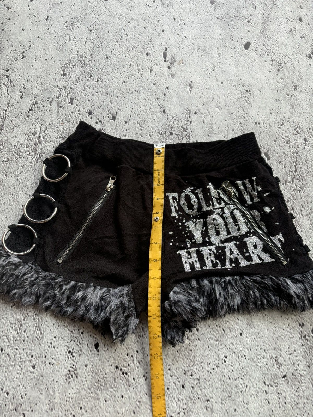 Hysteric Glamour Y2k opium Dig Deep punk style women short pants Size 29" - 11 Thumbnail