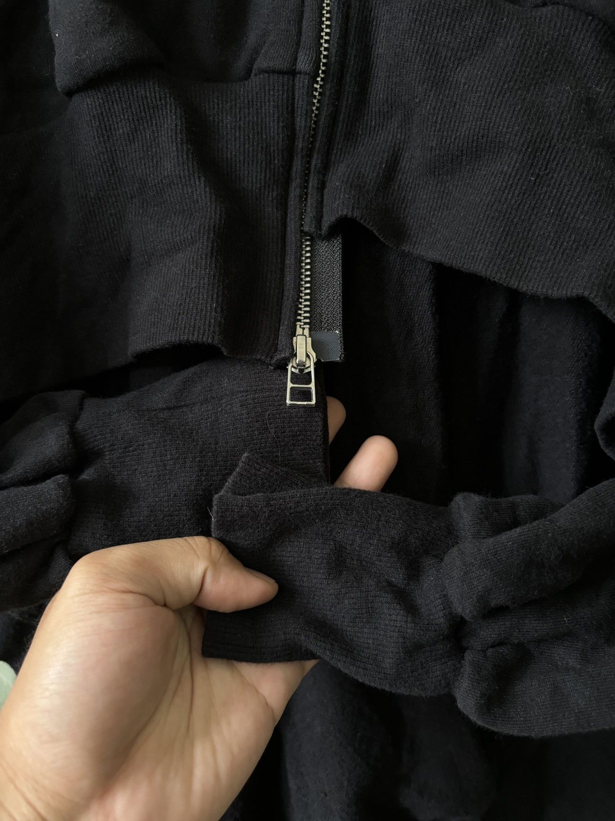 Yohji Yamamoto Rare Yohji Yamamoto French Terry Unbalanced Hoody Size S / US 4 / IT 40 - 6 Thumbnail
