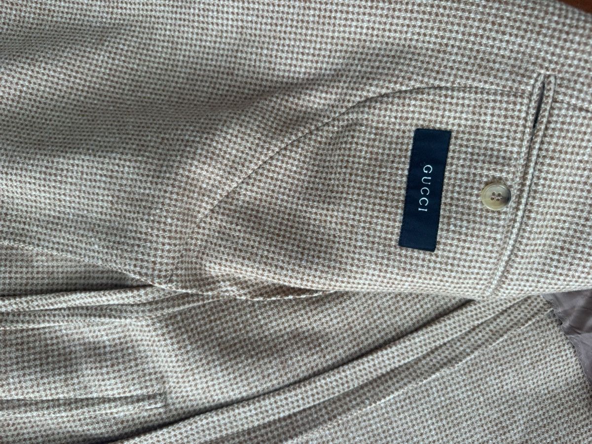 Gucci Rare Gucci Tom Ford Beige Wool Jacket Size 50R - 4 Thumbnail