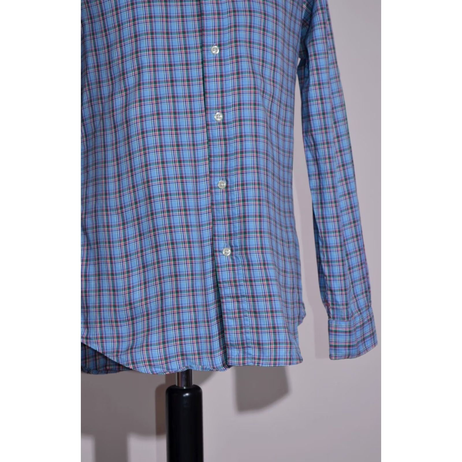 Ralph Lauren Ralph Lauren Mens Long Sleeve Checked Shirt Blue Cotton Size S Size US S / EU 44-46 / 1 - 4 Thumbnail