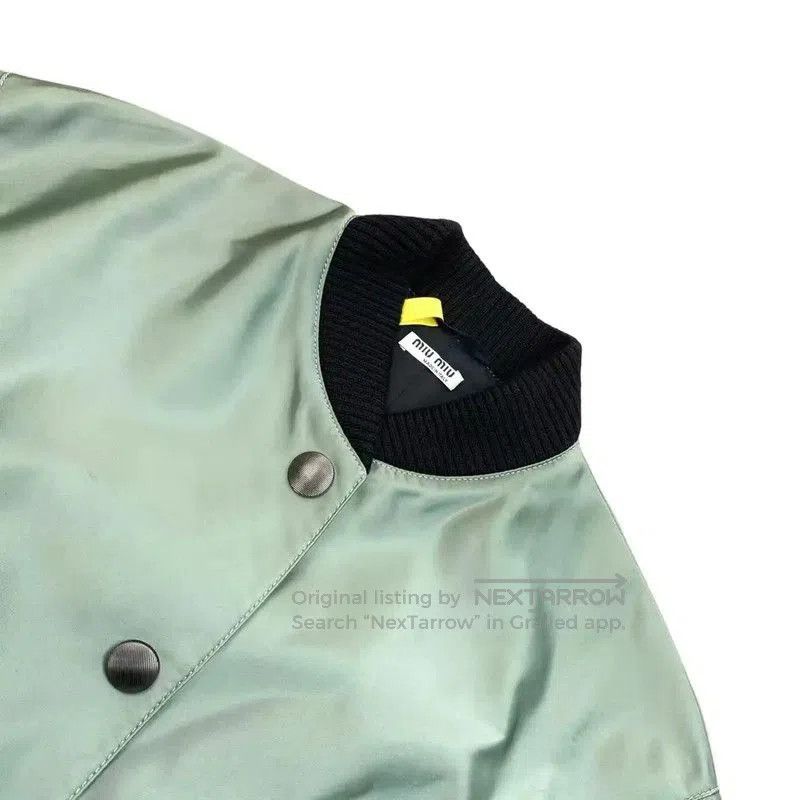 Miu Miu Miu Miu Women's Green Polyester Jacket . Size XXS / US 00 / IT 34 - 3 Thumbnail