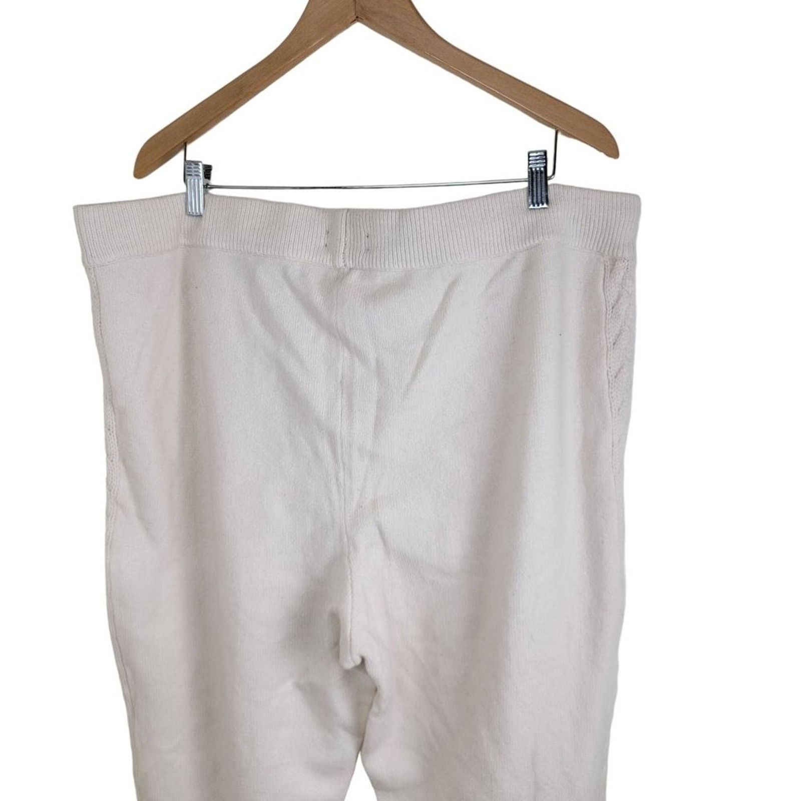Lauren Ralph Lauren Cable-Knit Wool Cashmere Jogger Pants Size 42" / US 20 - 4 Thumbnail