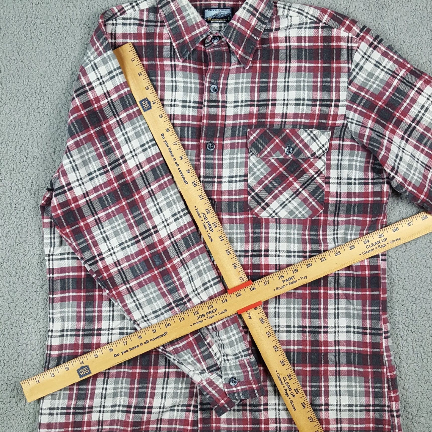Vintage VINTAGE 80s Fieldmaster Plaid Flannel Shirt Men’s Large Tall Cotton Casual Workwear USA Made Size US L / EU 52-54 / 3 - 6 Thumbnail