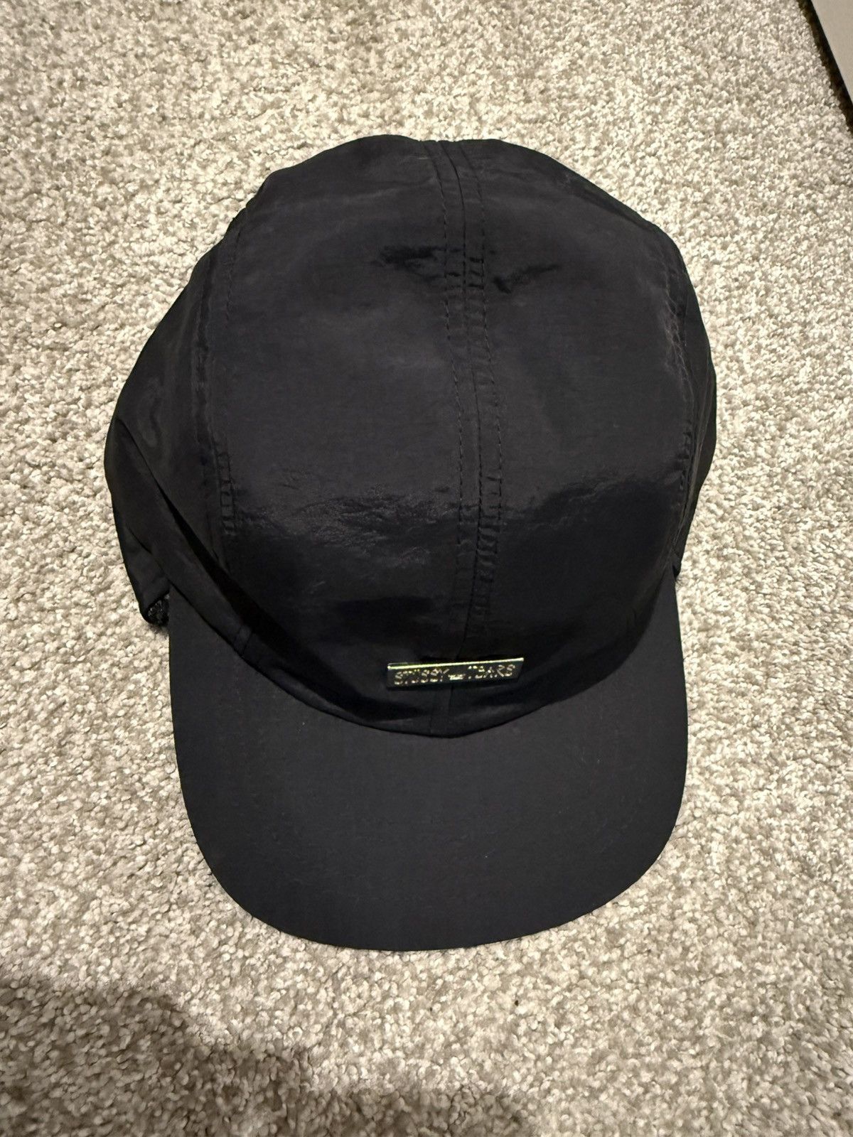 DENIM TEARS × Stussy Stussy x Denim Tears Earflap Cap - Size S/M - Black Size ONE SIZE - 8 Thumbnail