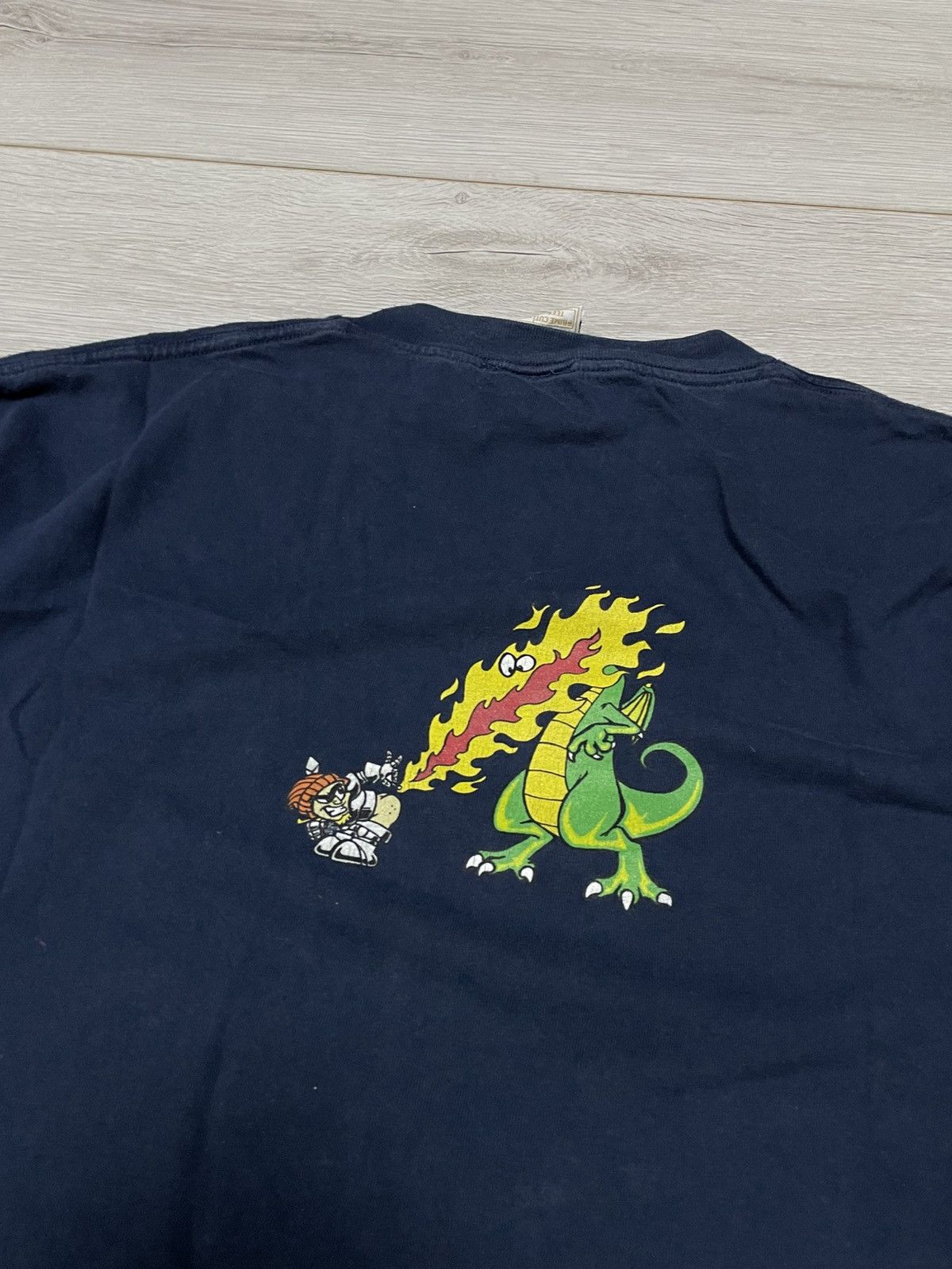 Vintage Vintage To The Edge Skate Shirt. Fart flame dragon humor USA Size US XL / EU 56 / 4 - 2 Thumbnail