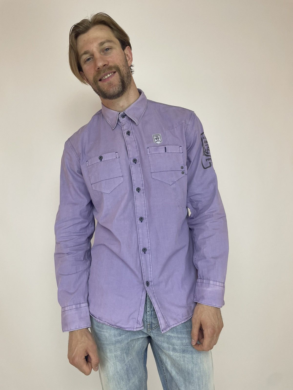 G-Star G-Star RAW WORK LAWRENCE SHIRT L/S Mens size 2XL Size US XXL / EU 58 / 5 - 1 Thumbnail