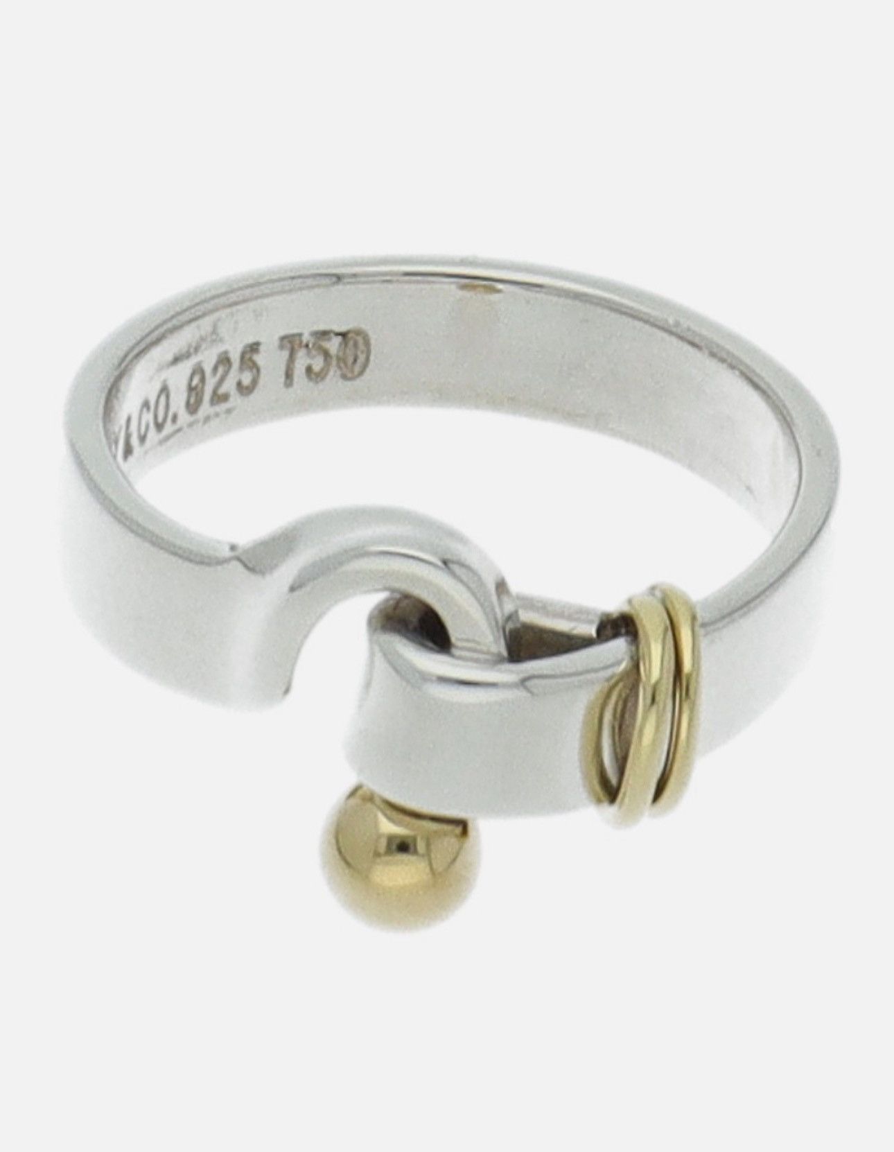 Tiffany & Co. Tiffany & Co. Hook and Eye Ring 18K YG and Silver 925 Size M Size ONE SIZE - 2 Thumbnail