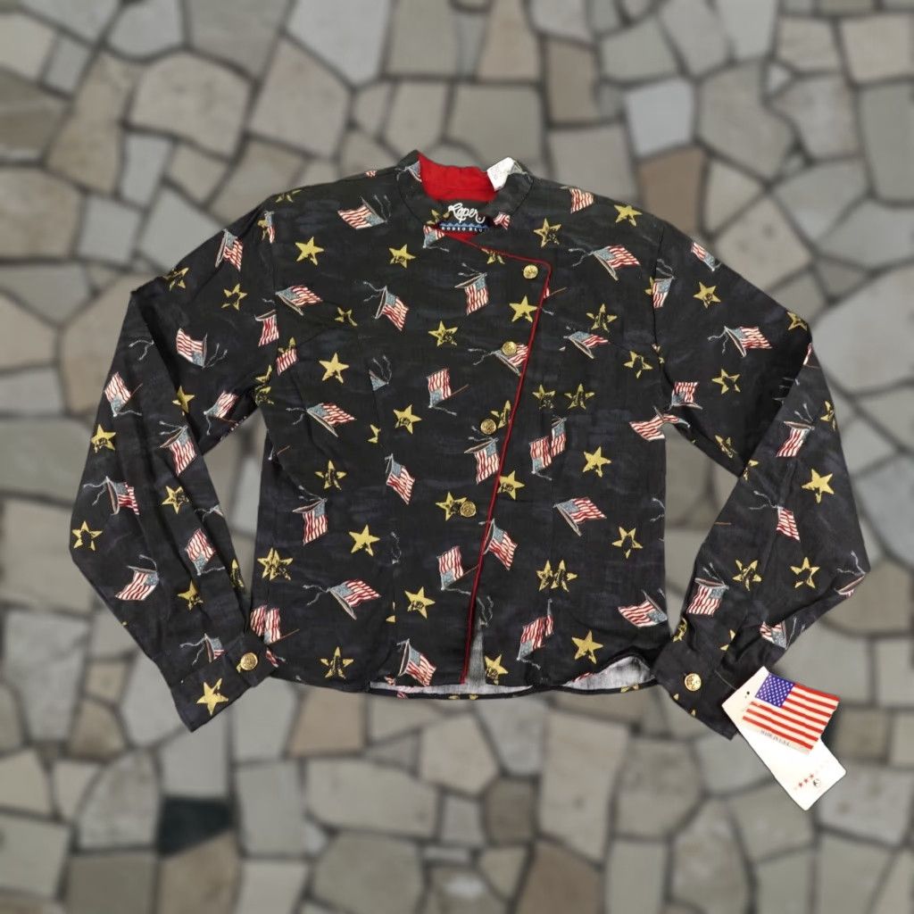 Roper VINTAGE Roper Women’s Cotton Western Shirt XS Black Cowboy Padded Shoulders Casual, Rodeo, Travel Size XS / US 0-2 / IT 36-38 - 1 Thumbnail
