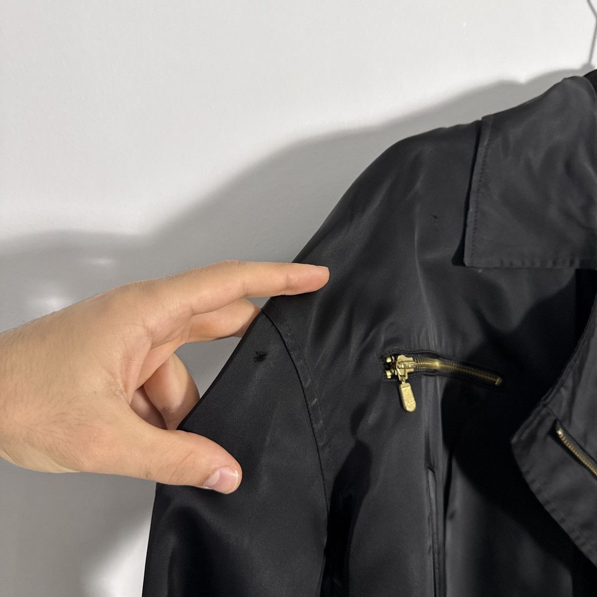 Dolce & Gabbana Dolce & Gabbana 1990s Cropped Biker Jacket Black Blazer Size L / US 10 / IT 46 - 19 Thumbnail