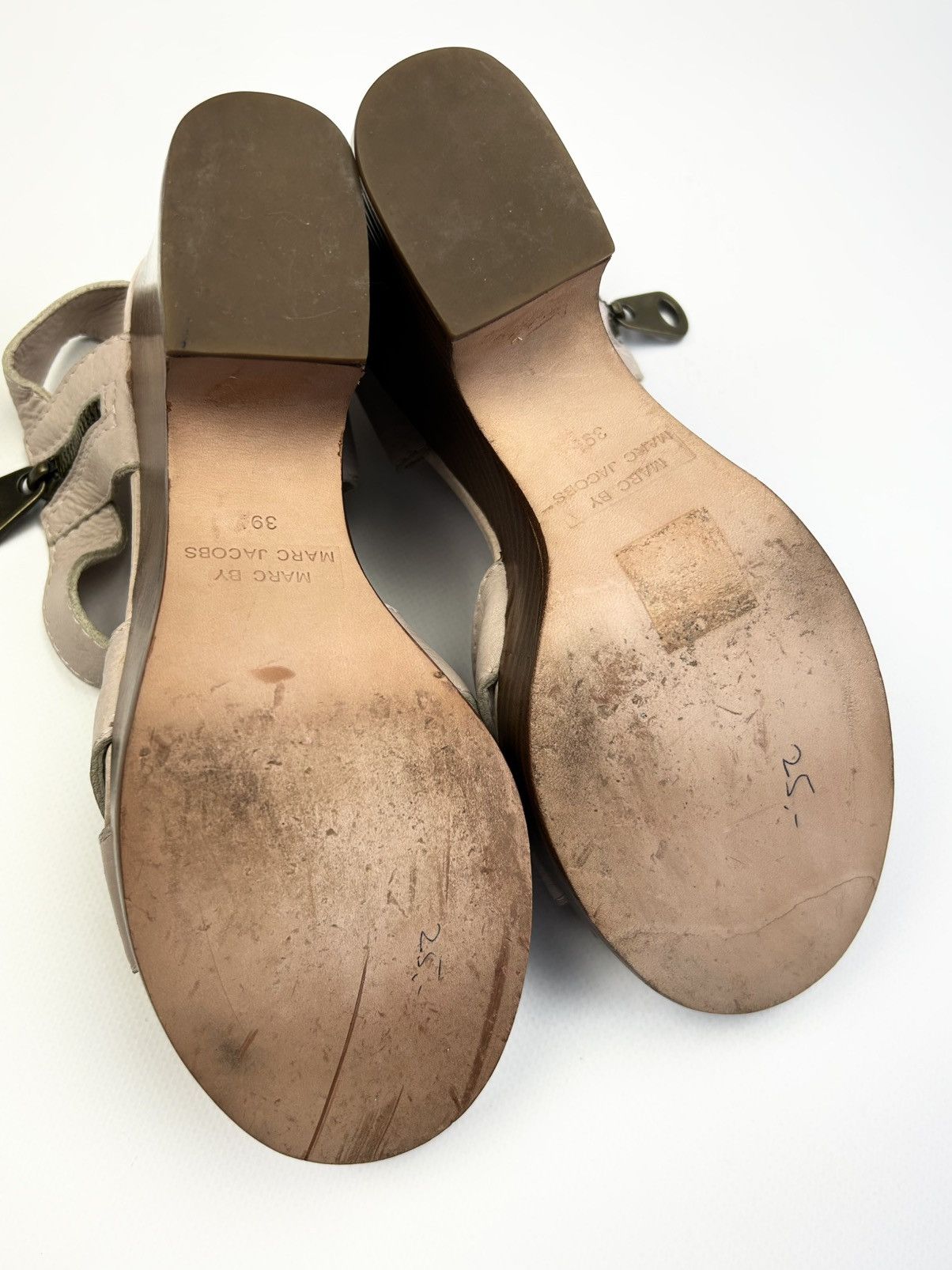 Marc by Marc Jacobs × Vintage Luxury Marc Jacobs Pink Leather Platform Sandals Size US 9 / IT 39 - 8 Thumbnail