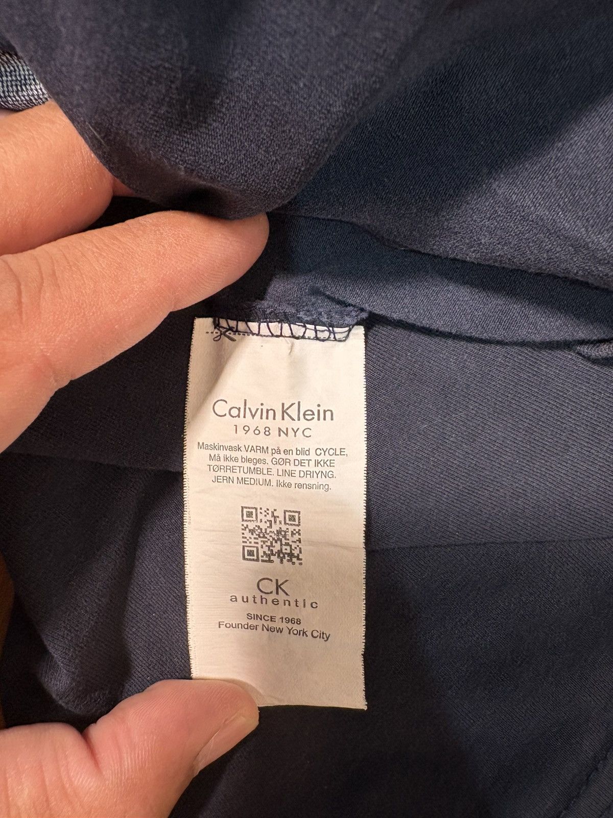 Calvin Klein Calvin Klein Brushstroke Logo Slim Fit Navy T-Shirt L Size US L / EU 52-54 / 3 - 8 Thumbnail