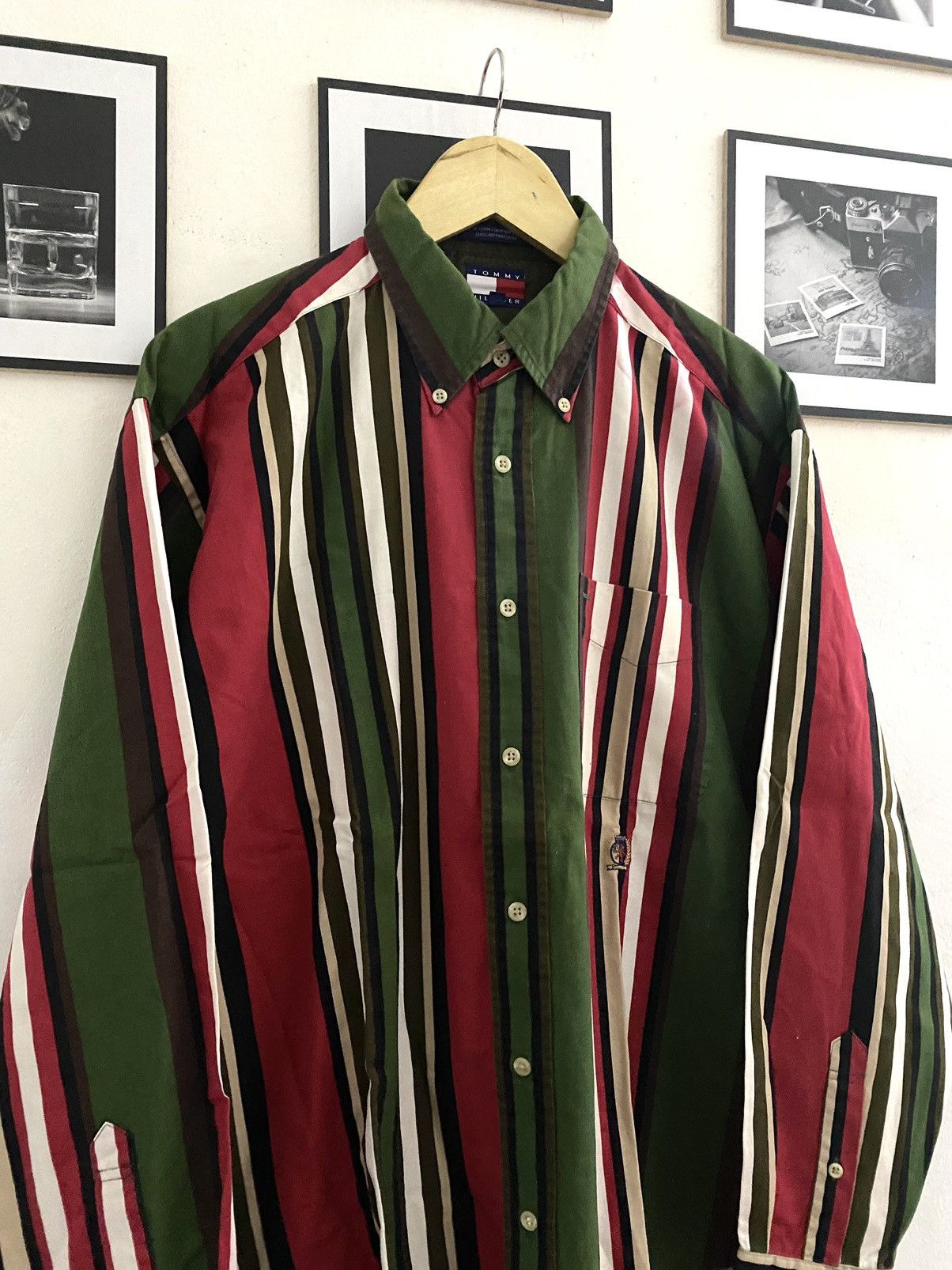 Tommy Hilfiger Vintage Tommy Hilfiger Multi Striped Shirt Size US L / EU 52-54 / 3 - 2 Thumbnail