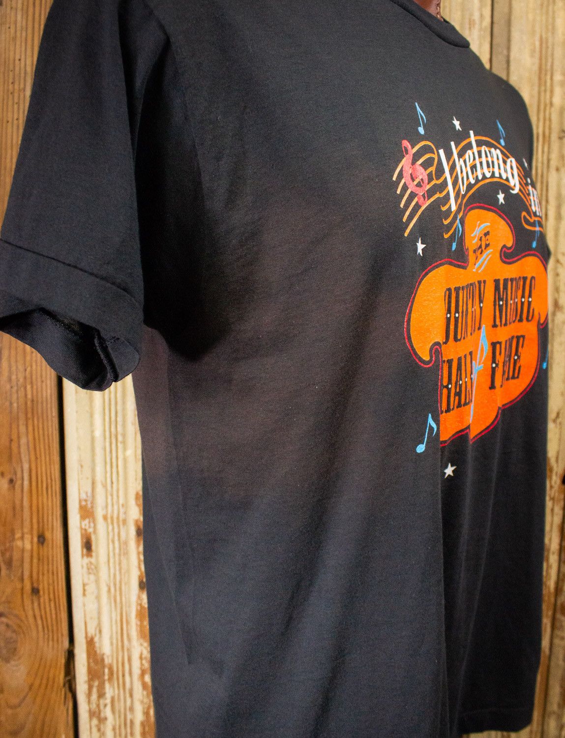 Vintage I Belong In The Country Music Hall of Fame Graphic Tee 80s Size US XL / EU 56 / 4 - 4 Thumbnail