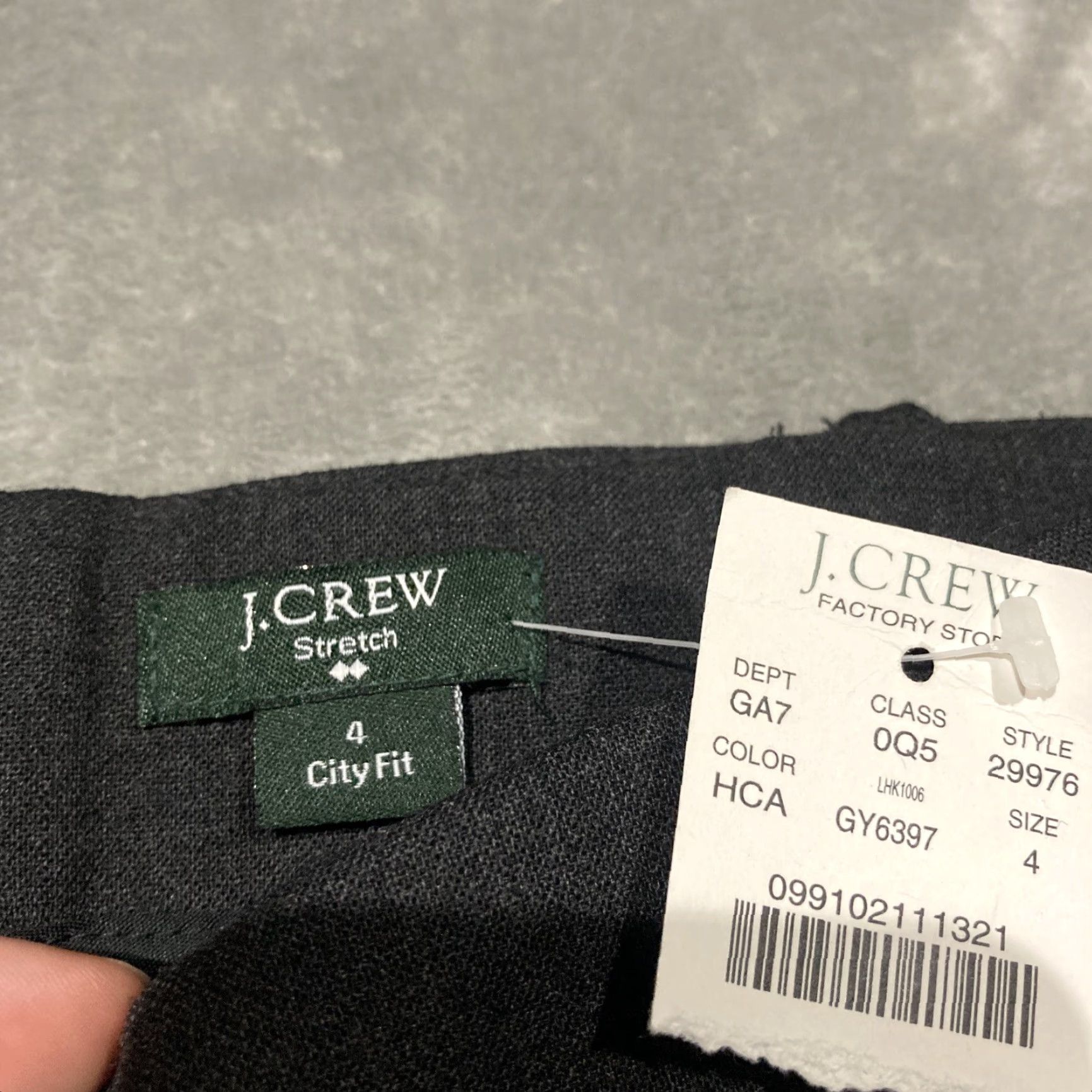 J.Crew J.Crew Pants Women 4 Gray Stretch City Fit Chino Dress Wool Blend Classic Core Regular Size 27" / US 4 / IT 40 - 2 Thumbnail