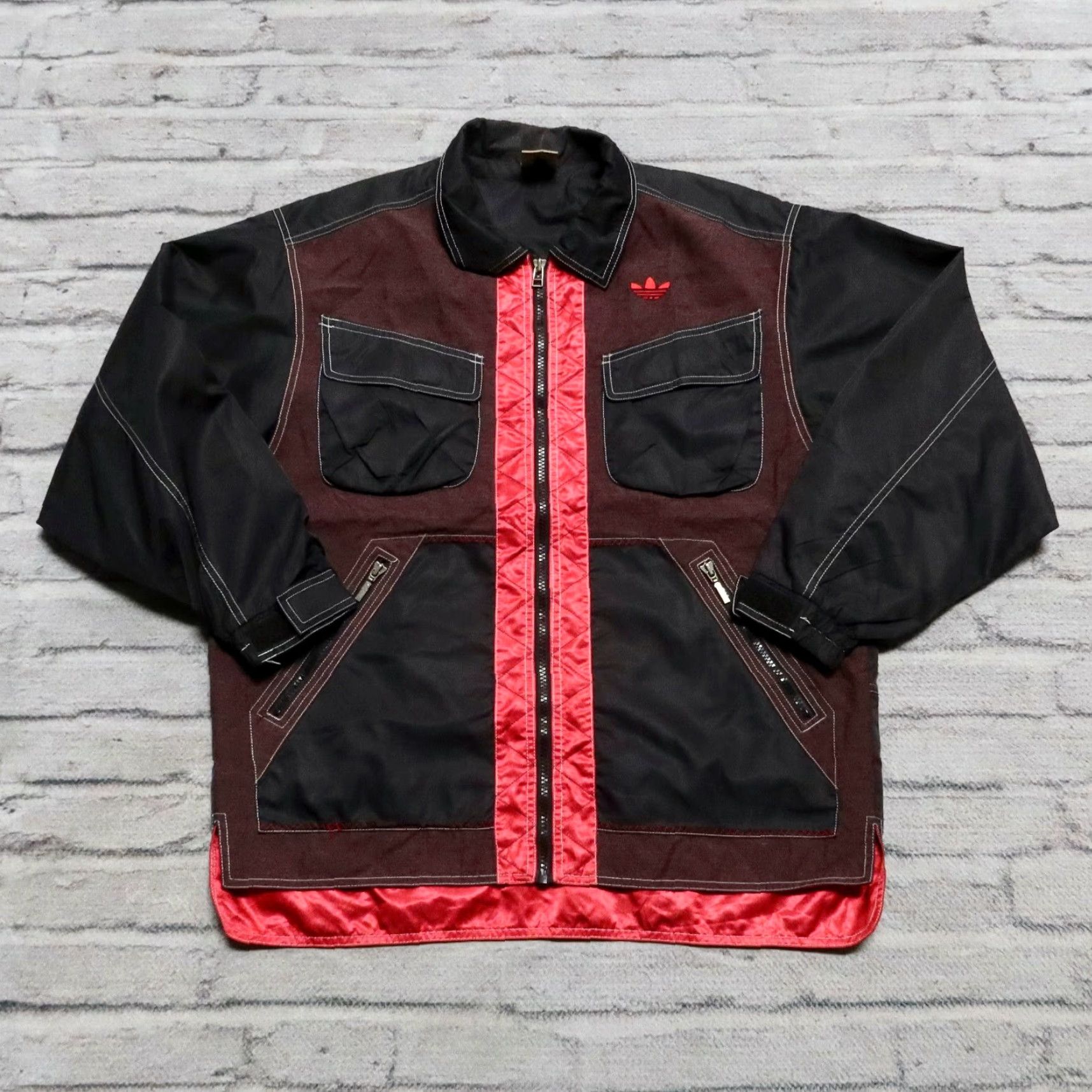 Adidas VINTAGE Adidas Nylon Multi Pocket Jacket Men M Black 90s Short Sleeve? Size US M / EU 48-50 / 2 - 2 Thumbnail