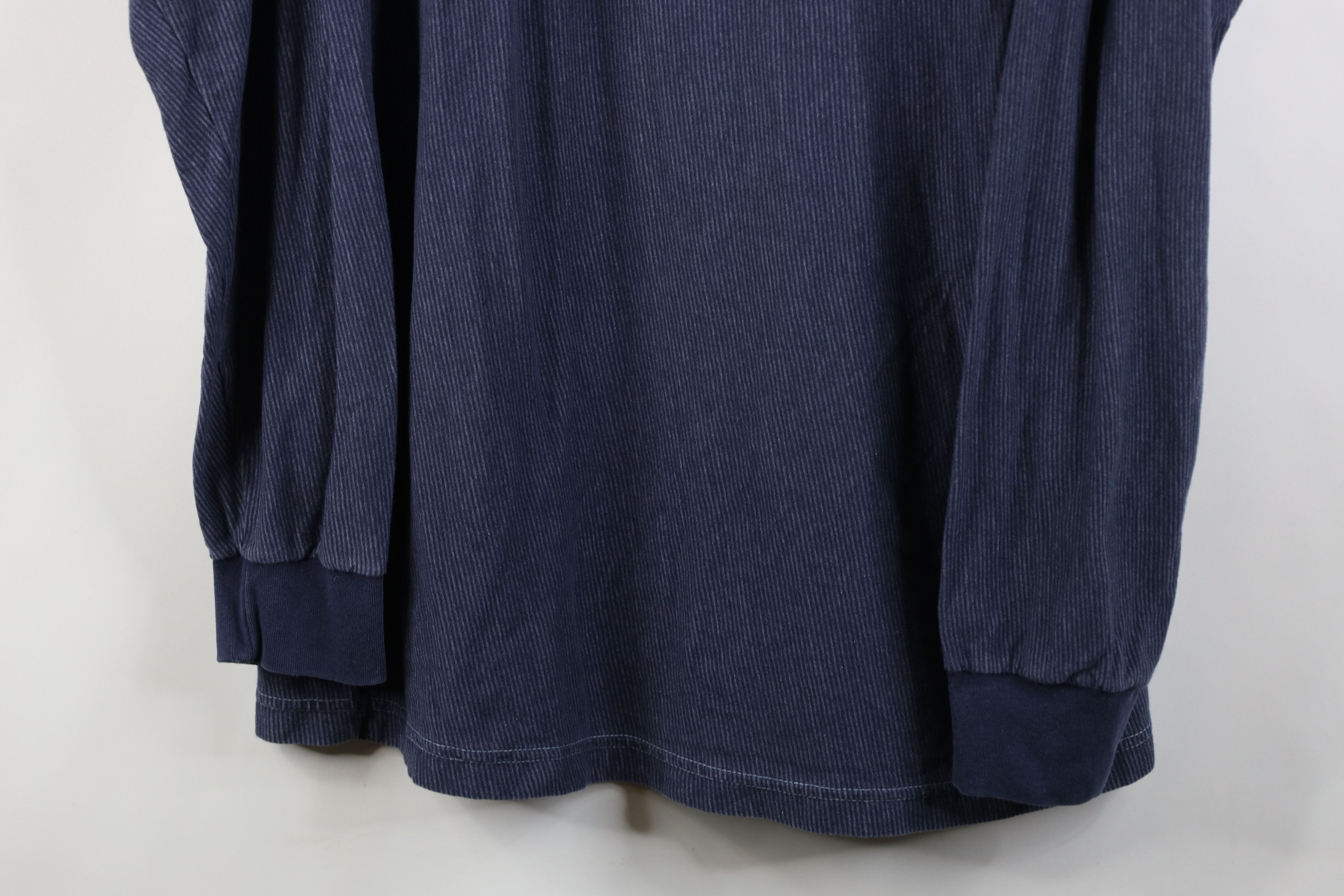 Vintage Vintage 90s Streetwear Long Sleeve Henley T-Shirt Blue Size US XL / EU 56 / 4 - 3 Thumbnail