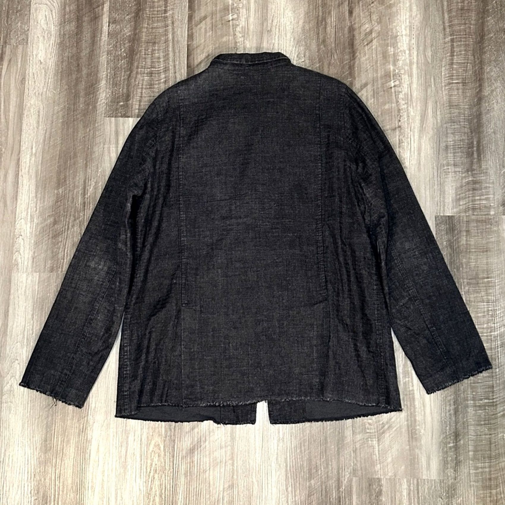 Vintage Album Di Famiglia Shirt Jacket Wool Blend Oversize Charcoal L Women's Large Size L / US 10 / IT 46 - 2 Thumbnail