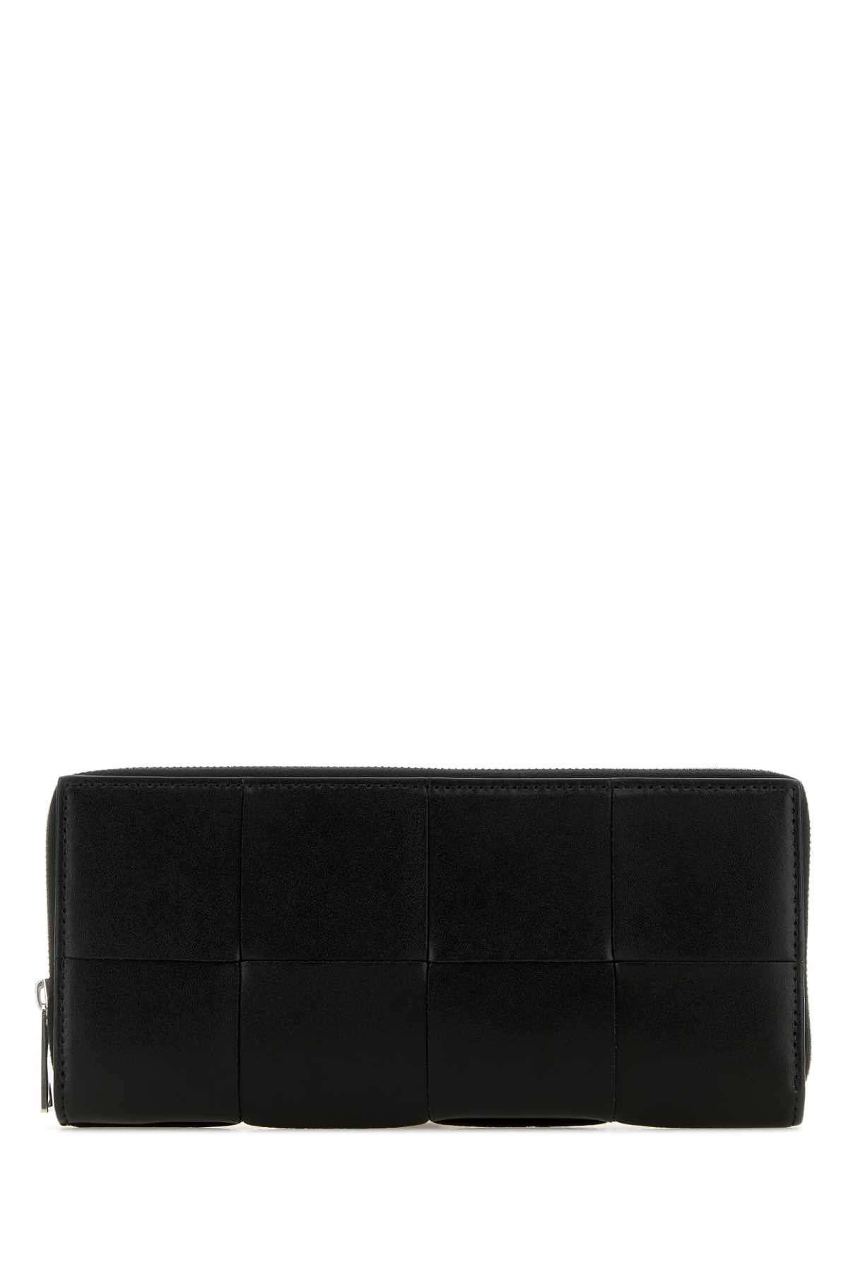 Bottega Veneta Black Leather Intrecciato Wallet Size ONE SIZE - 1 Thumbnail