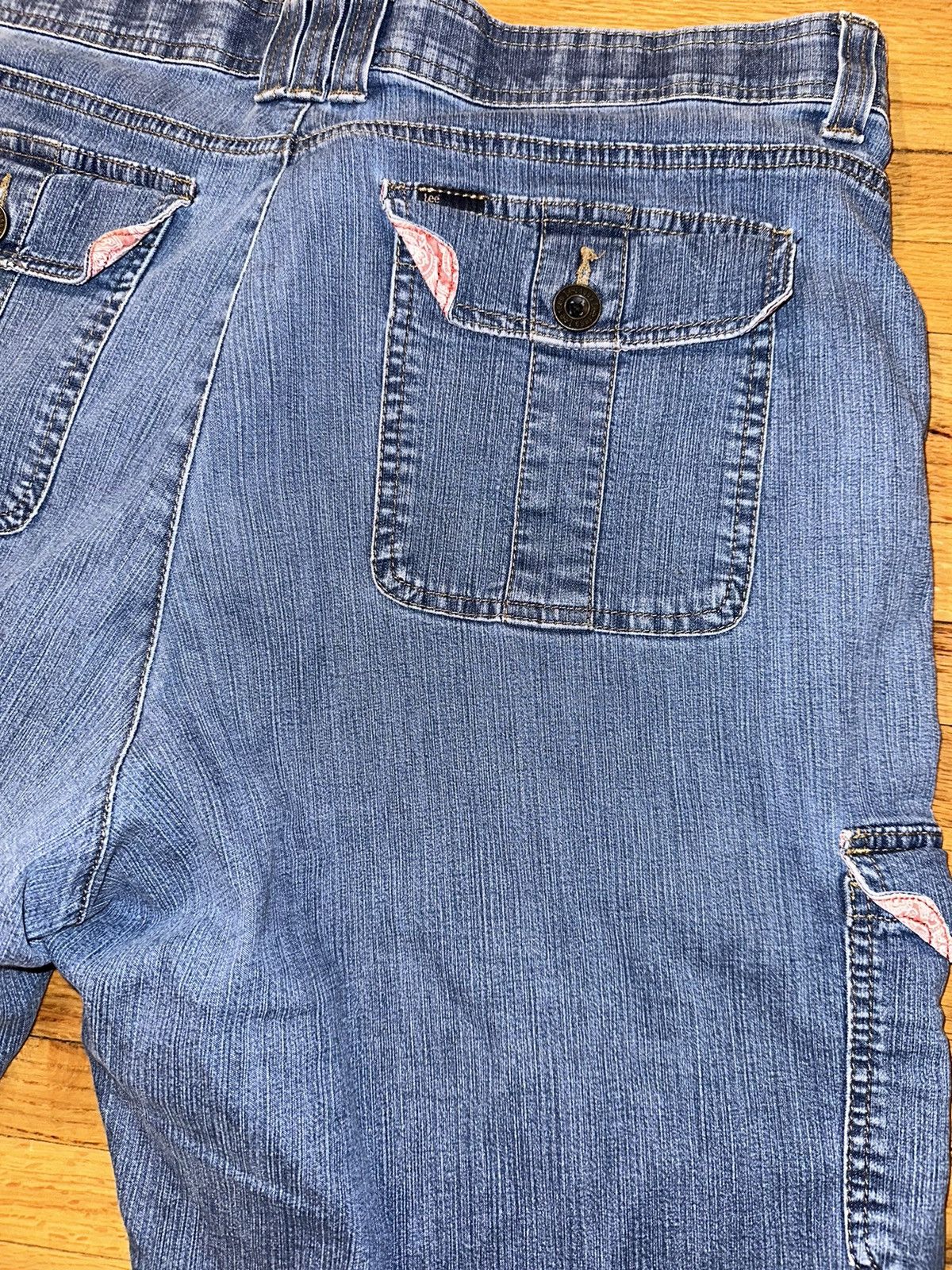 Lee × Vintage Lee Denim Extra Long Jorts Size US 34 / EU 50 - 4 Thumbnail