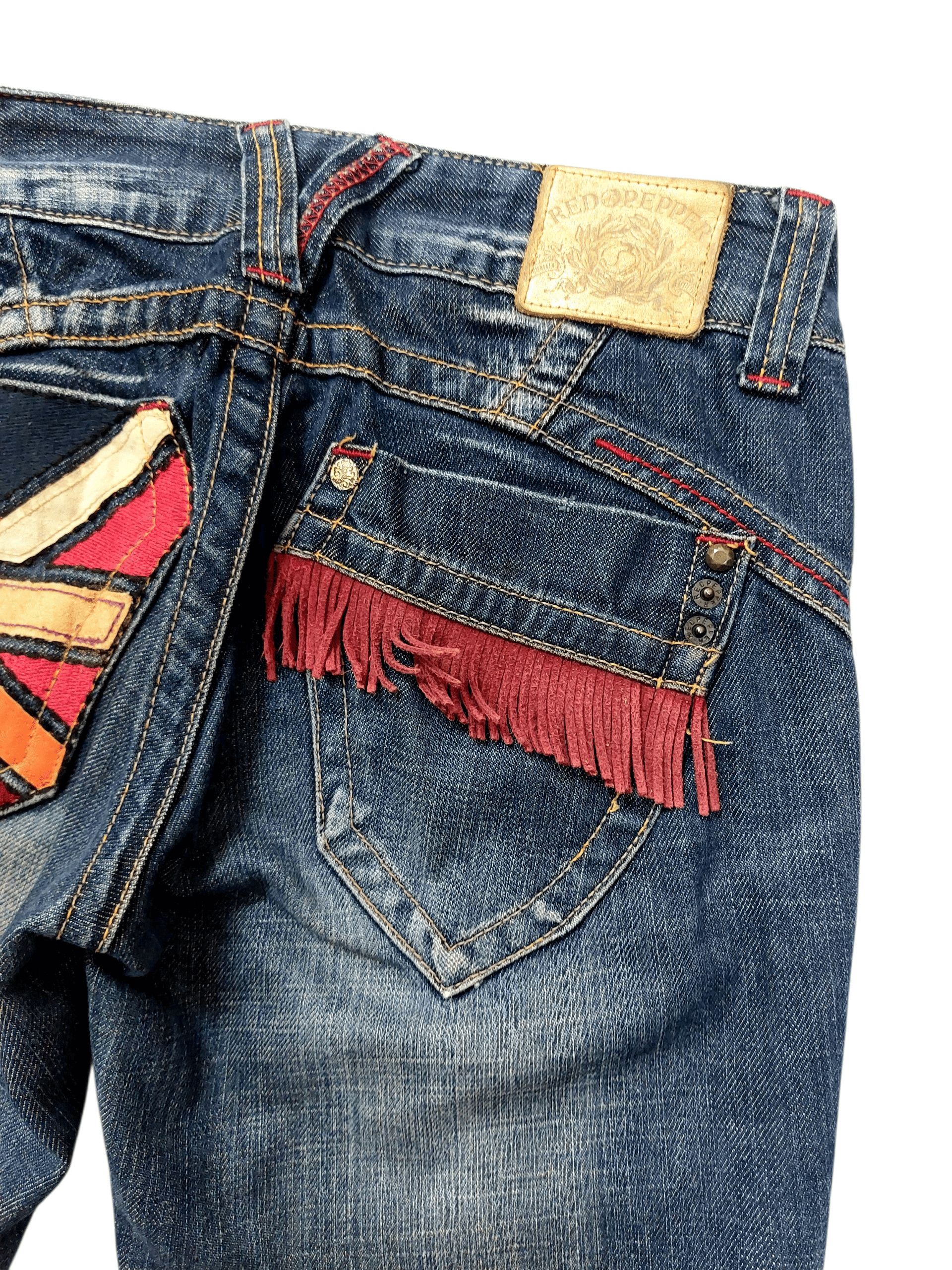 Vintage 🔥Red Pepper Jeans Flare Jack Serika Style Size 26" / US 2 / IT 38 - 8 Thumbnail