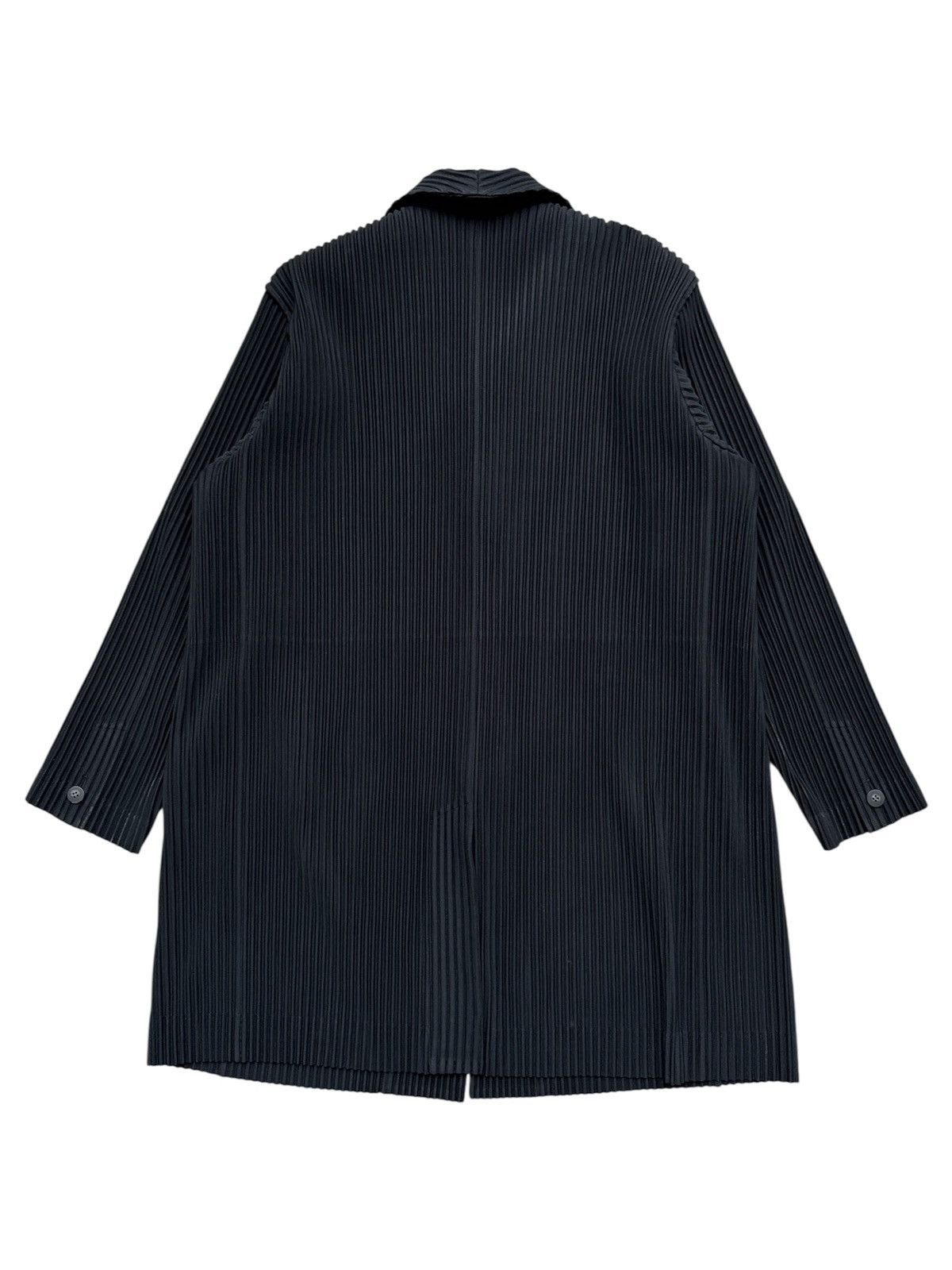 Homme Plisse Issey Miyake Pleated Coat Jacket Size US M / EU 48-50 / 2 - 4 Thumbnail