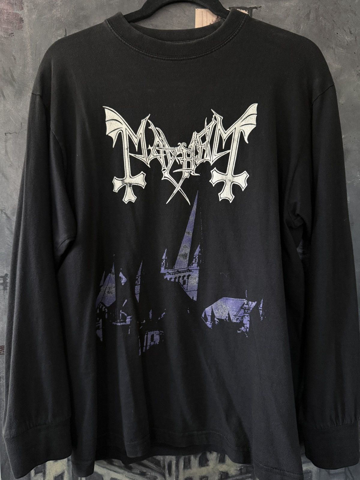 Vintage 2000’s Mayhem ‘De Mysteriis Dom Sathanas’ Band Shirt Size US M / EU 48-50 / 2 - 2 Thumbnail